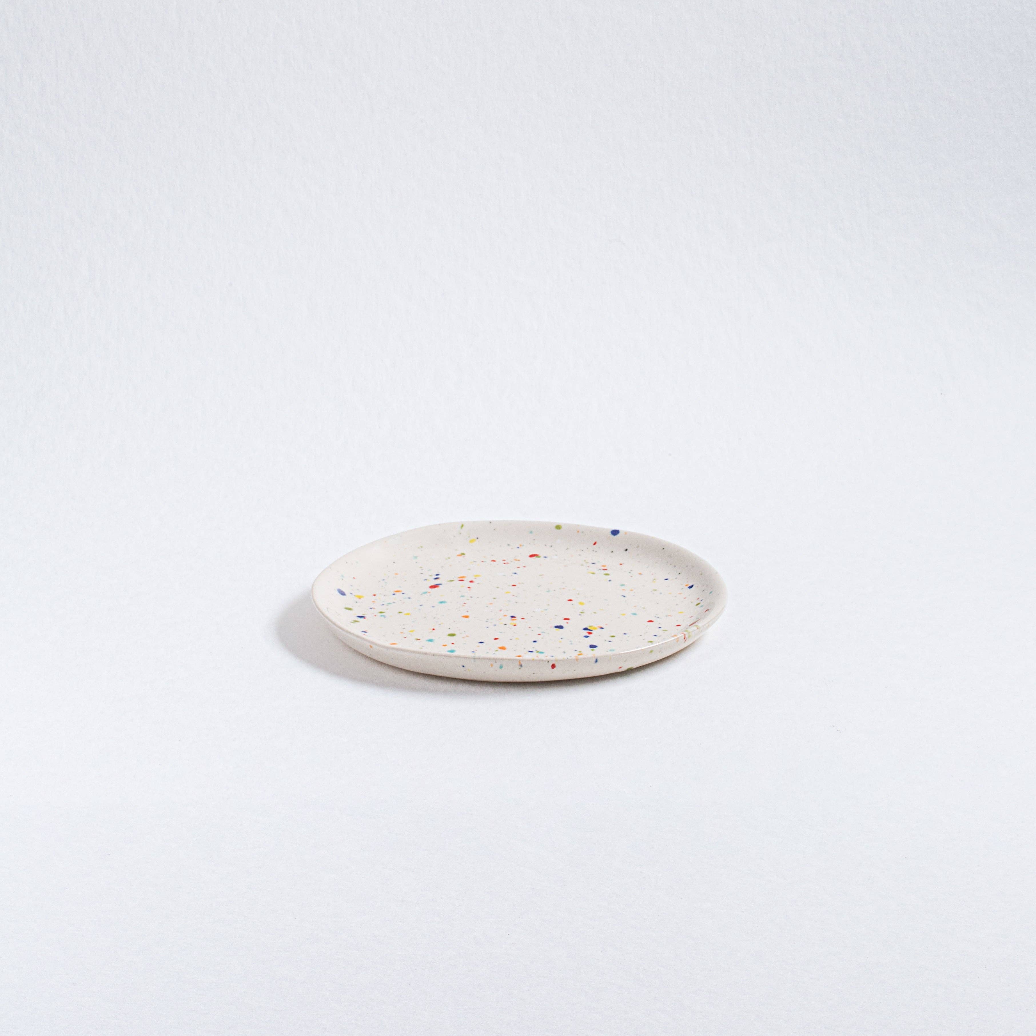 New Party Keramik Brotteller 17 cm Weiß