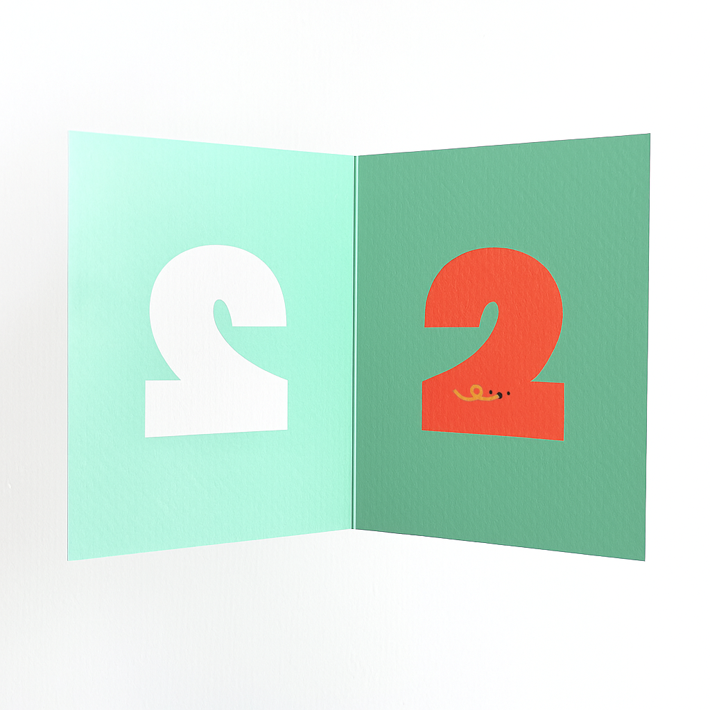 KARTE - ZWEITER GEBURTSTAG