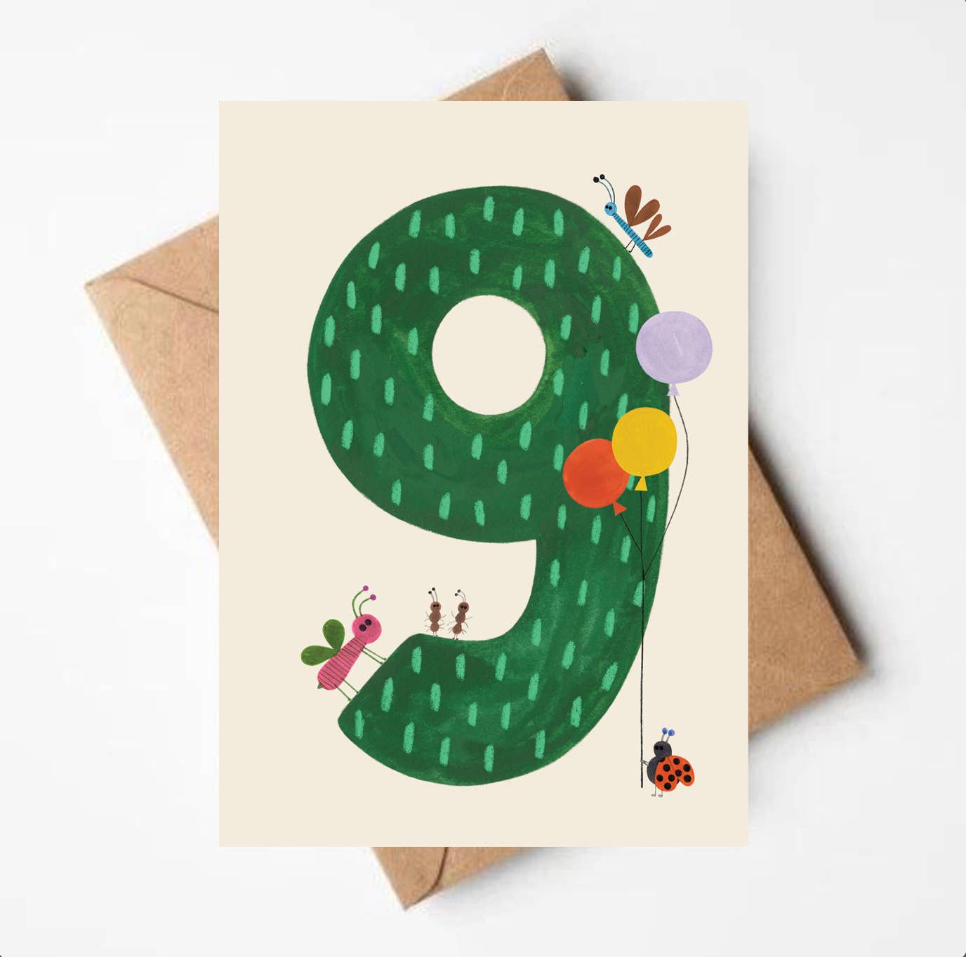 BIRTHDAY KARTE - NEUN