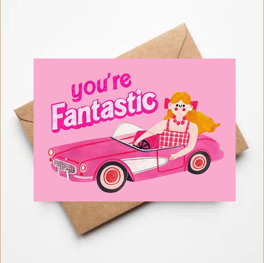 YOU'RE FANTASTIC - Karte + Umschlag