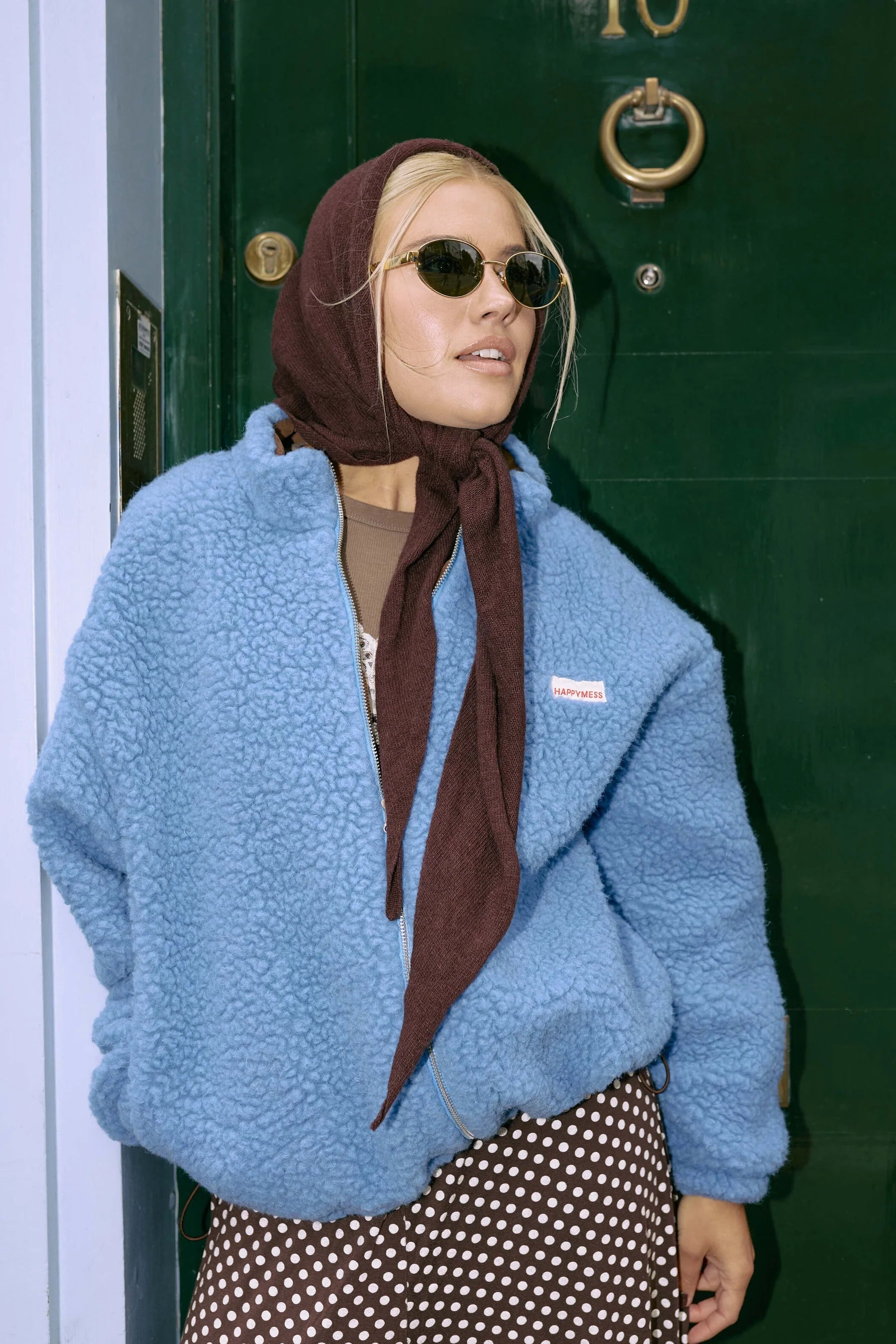 HALSTUCH AUS WOLLE - BRAUN