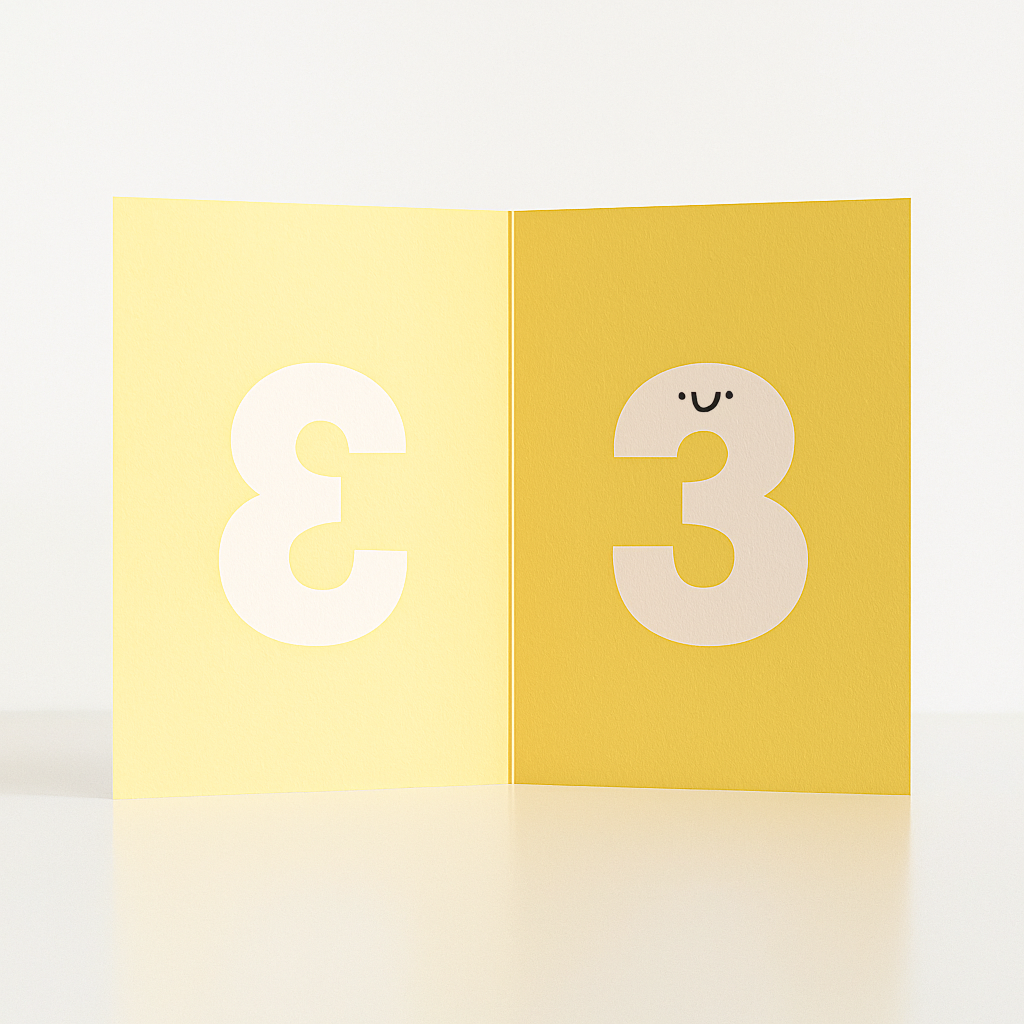 KARTE - DRITTER GEBURTSTAG