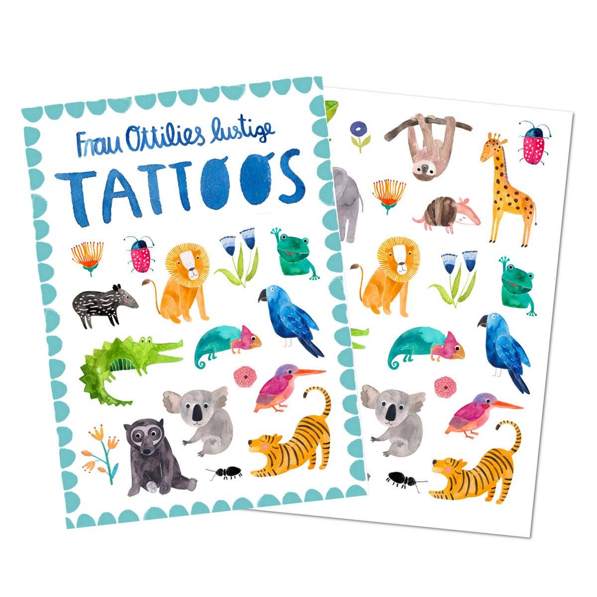 KINDERTATTOOS WILDE TIERE