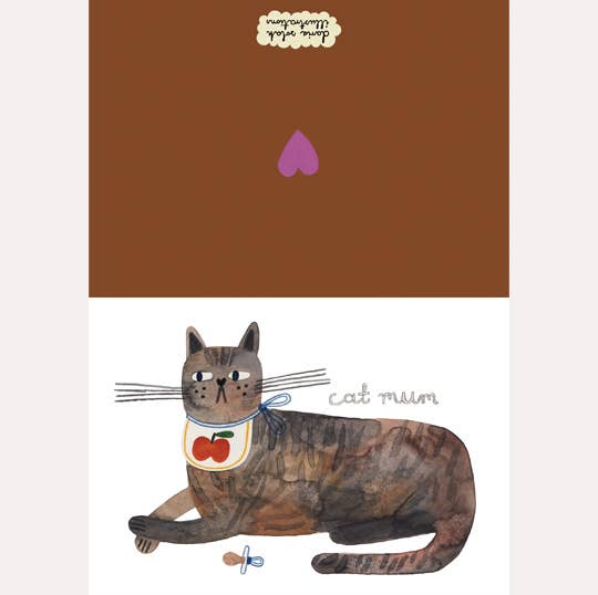 CAT MUM - KARTE + UMSCHLAG