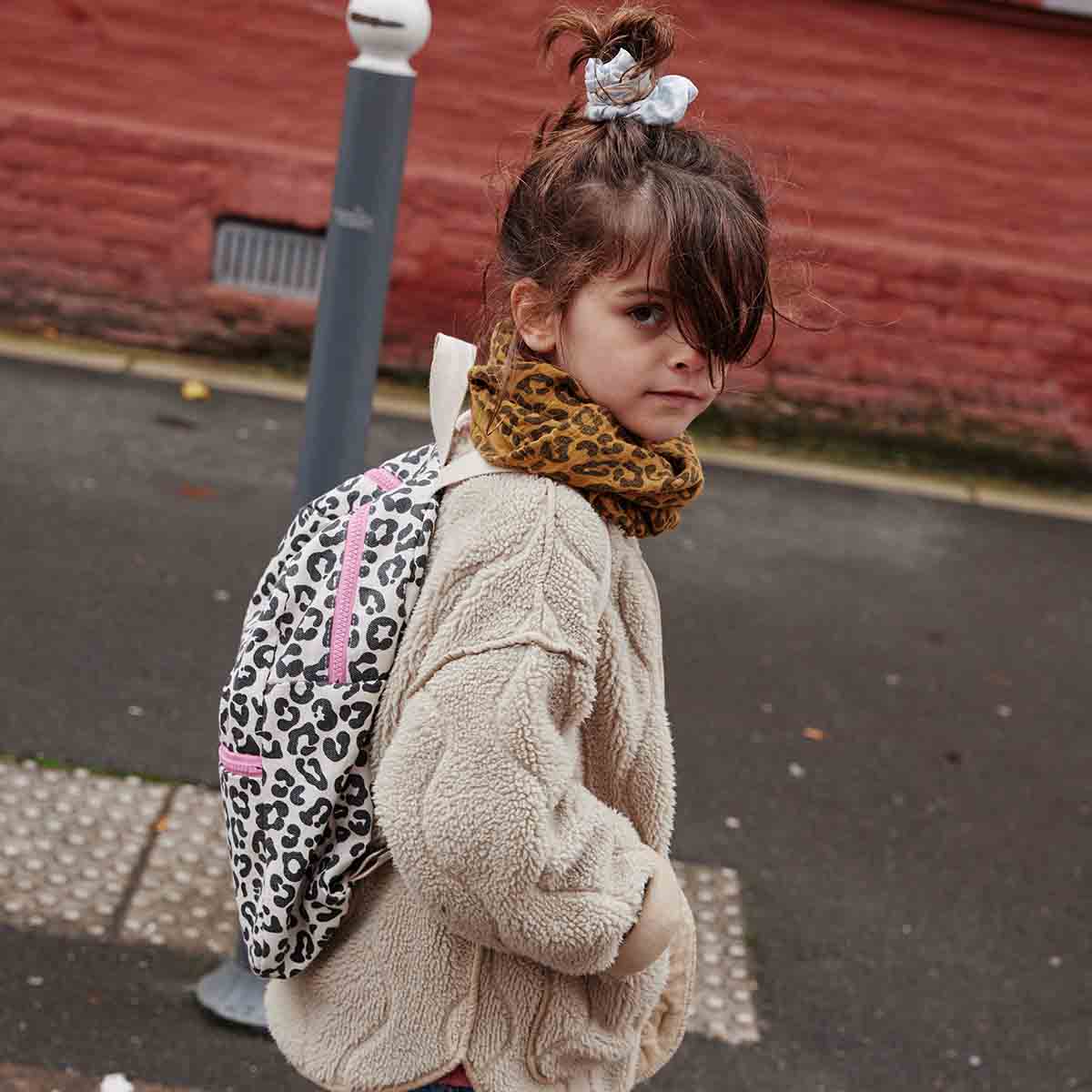 HALSTUCH - LEO + KARAMELL 110x110