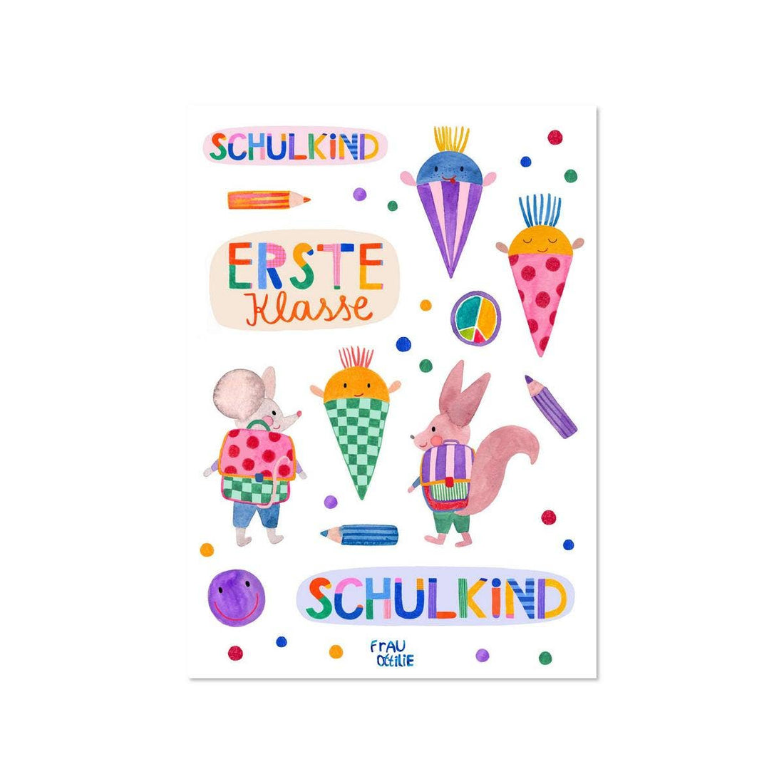 Spülmaschinenfeste Sticker SCHULKIND
