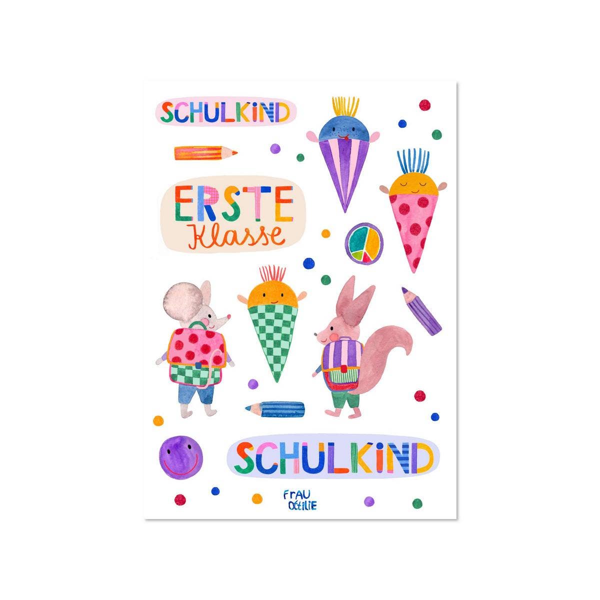 Spülmaschinenfeste Sticker SCHULKIND