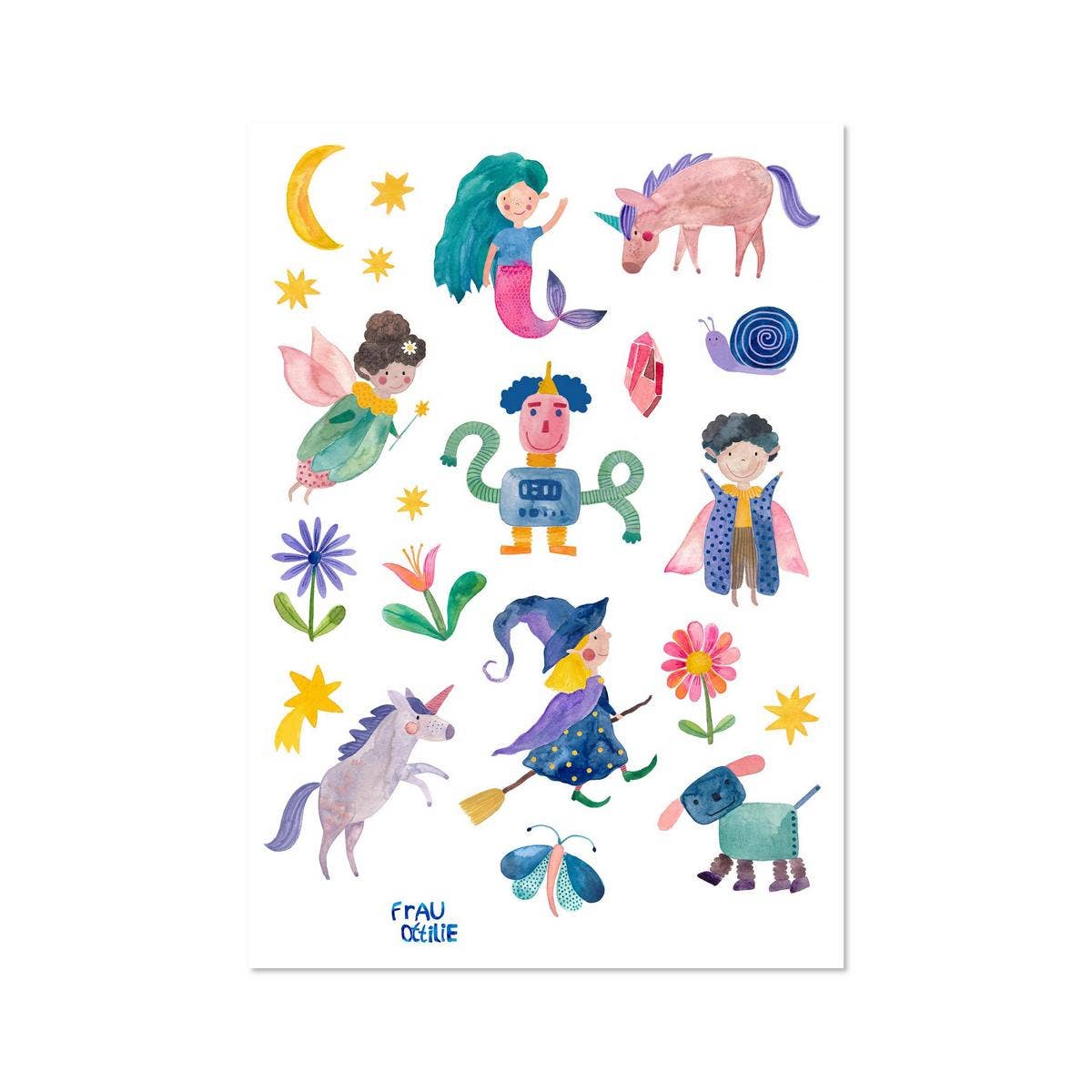 Spülmaschinenfeste Sticker FANTASTISCHE WESEN