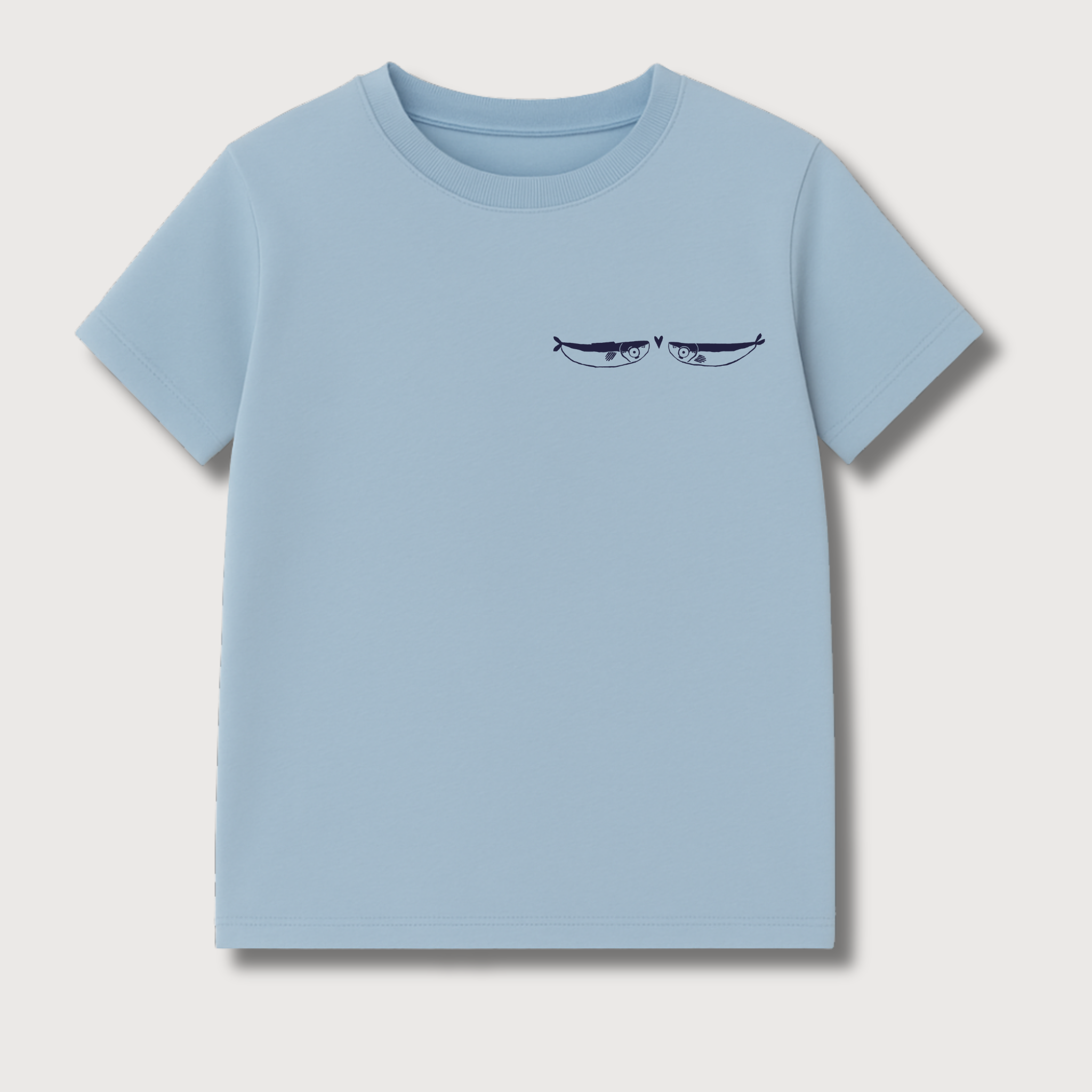 PRE ORDER - SUPER SARDINEN SOCIÉTÉ - BOXY T-SHIRT HELLBLAU