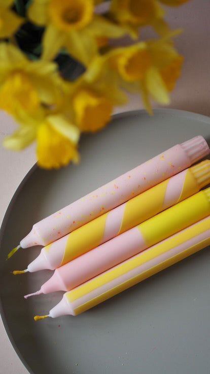 Kerzen | ROSA | 4er Set