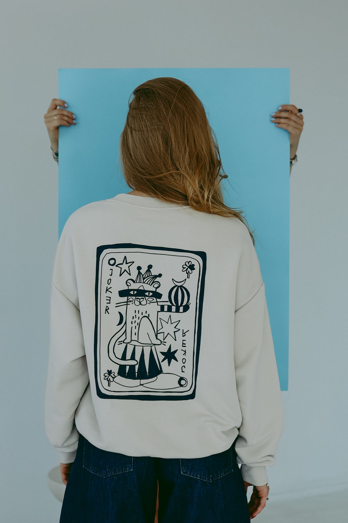 JOKER - OVERSIZED SWEATSHIRT - Halfbird x DGU ART Kollektion