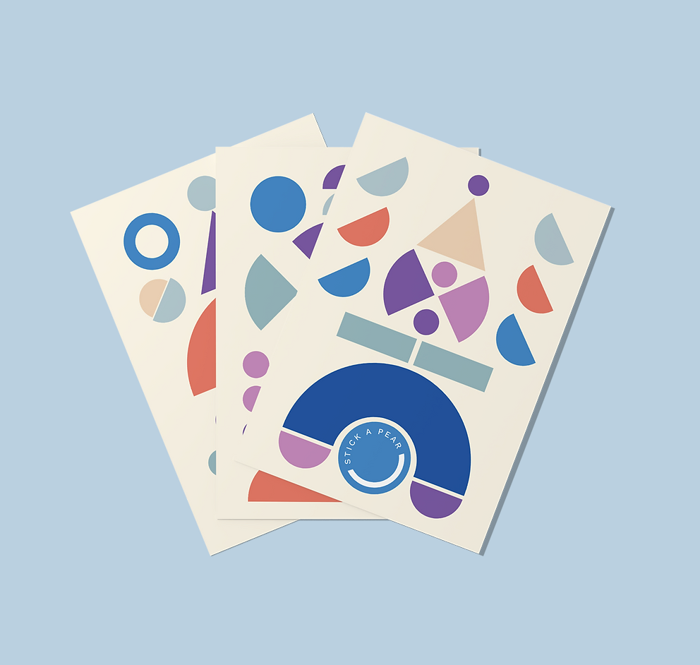 Reflektierende Sticker - Playground Mini Sticker – PASTELL