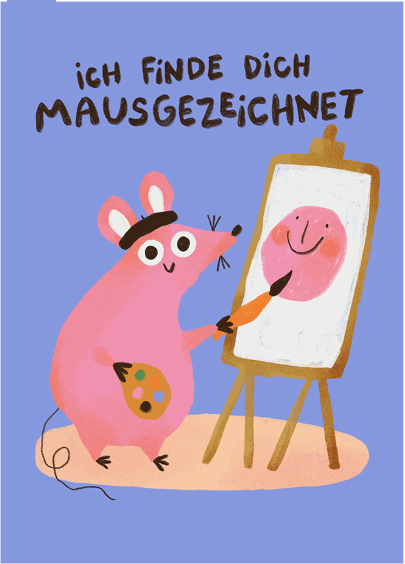 POSTKARTE - MAUSGEZEICHNET