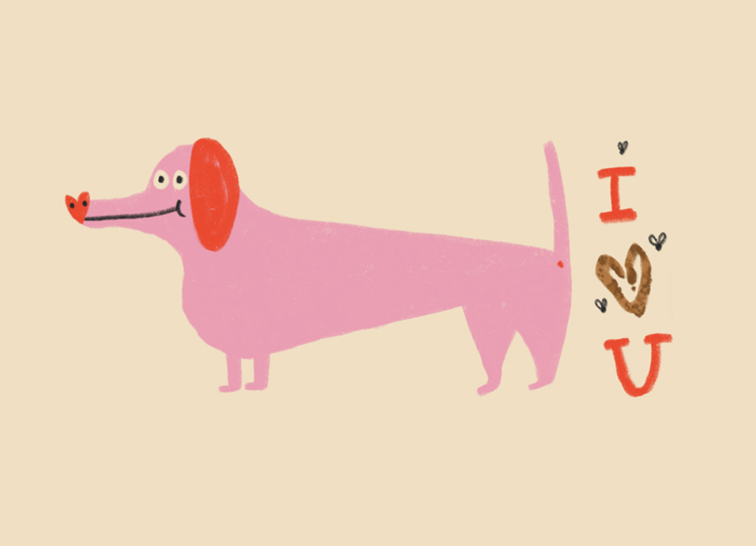 POSTKARTE - I LOVE YOU