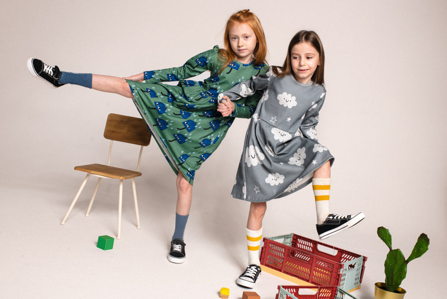 WOLKE KLASSISCHES KLEID - GERIPPT