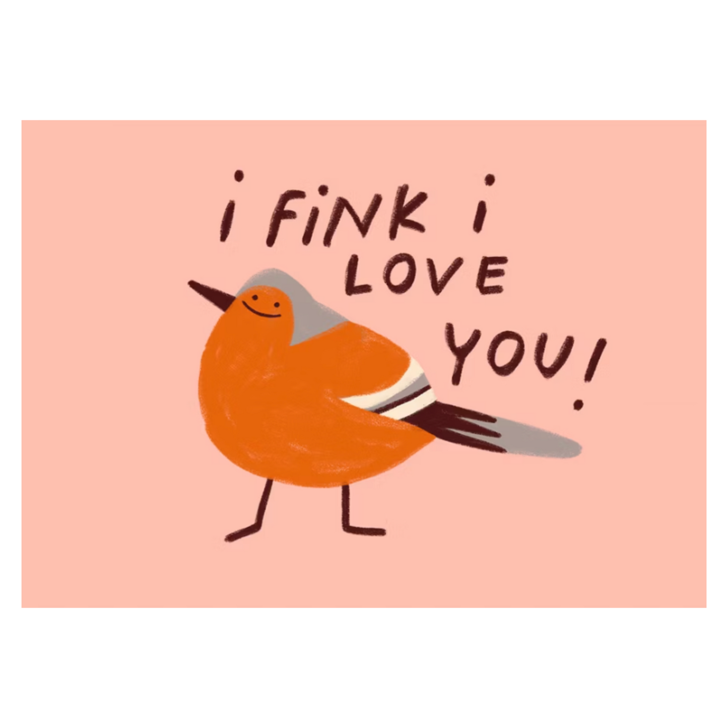 POSTKARTE - I FINK I LOVE YOU