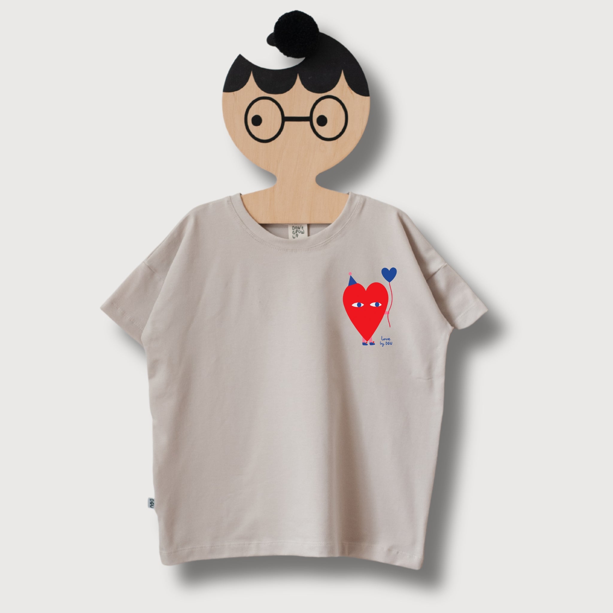 HERZ AUF CREME OVERSIZE SHIRT (LIEFERUNG CA. 14 TAGE)