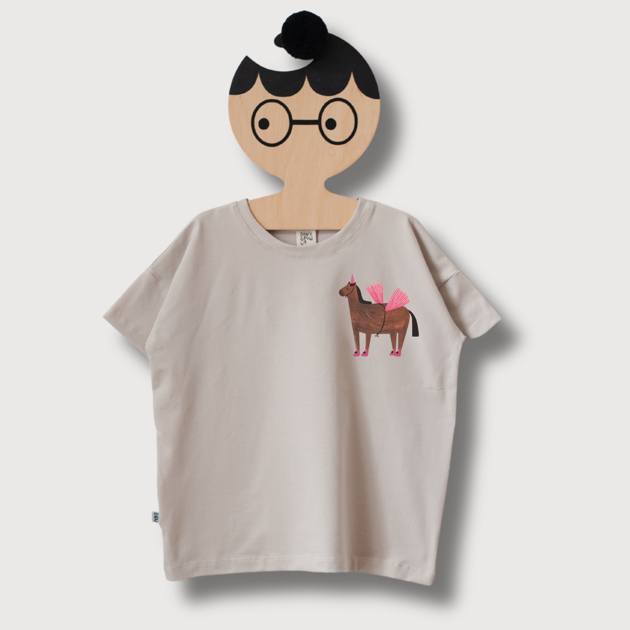 PFERD AUF CREME OVERSIZE SHIRT (LIEFERUNG CA. 14 TAGE)