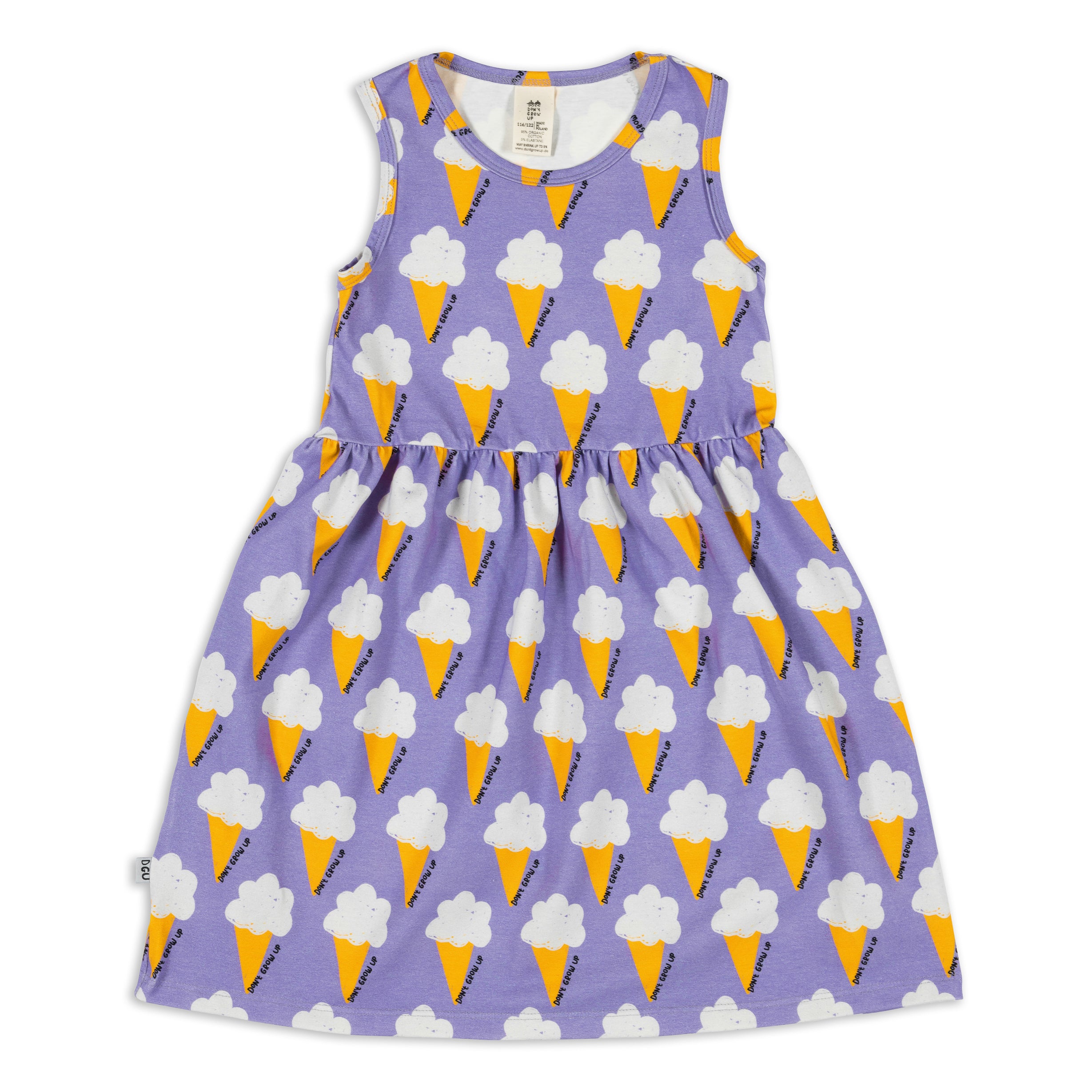 EIS AUF LILA KLEID OHNE ÄRMEL