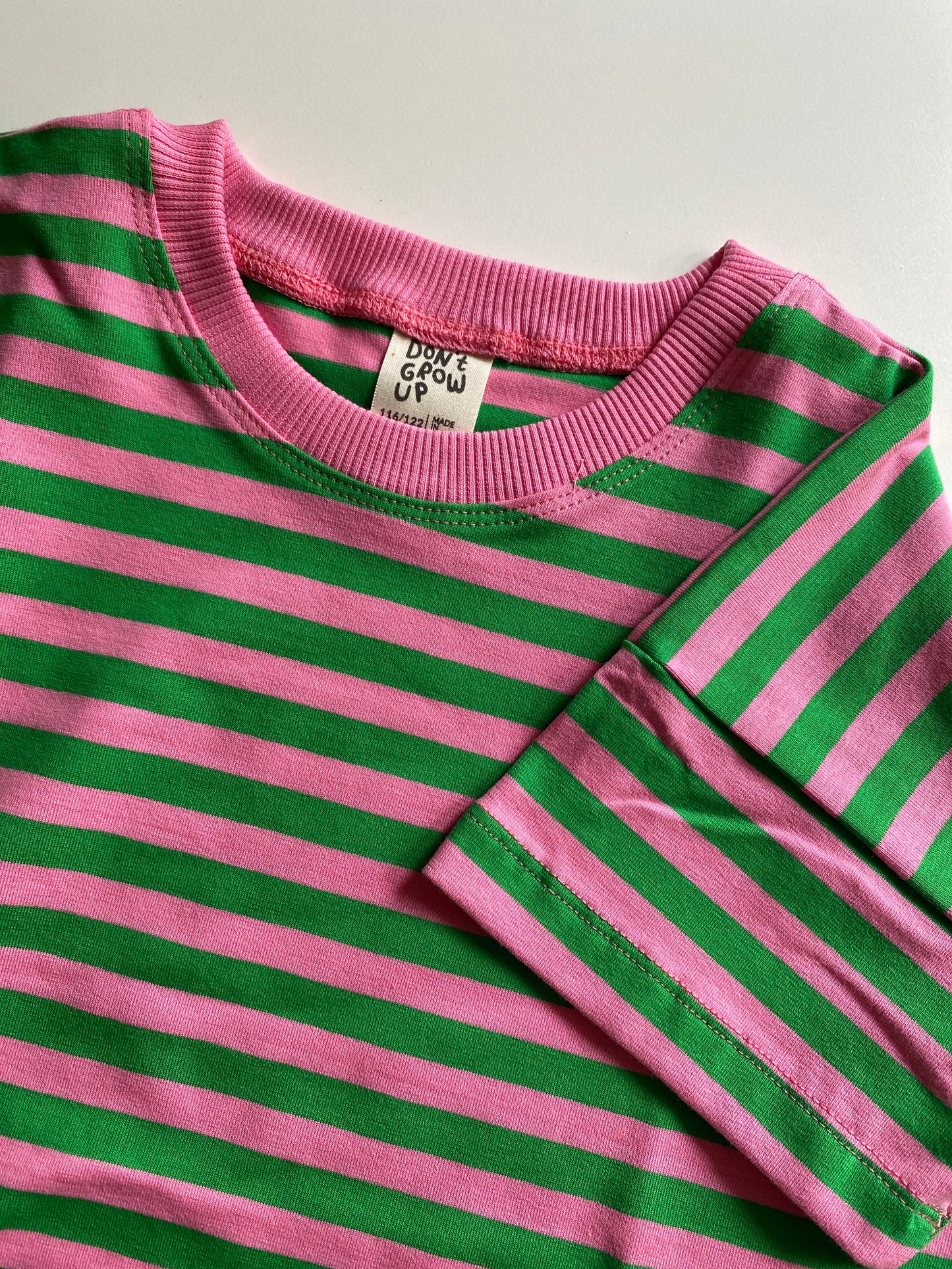 STREIFEN GRÜN + ROSA OVERSIZE SHIRT (LIEFERUNG CA. 14 TAGE)