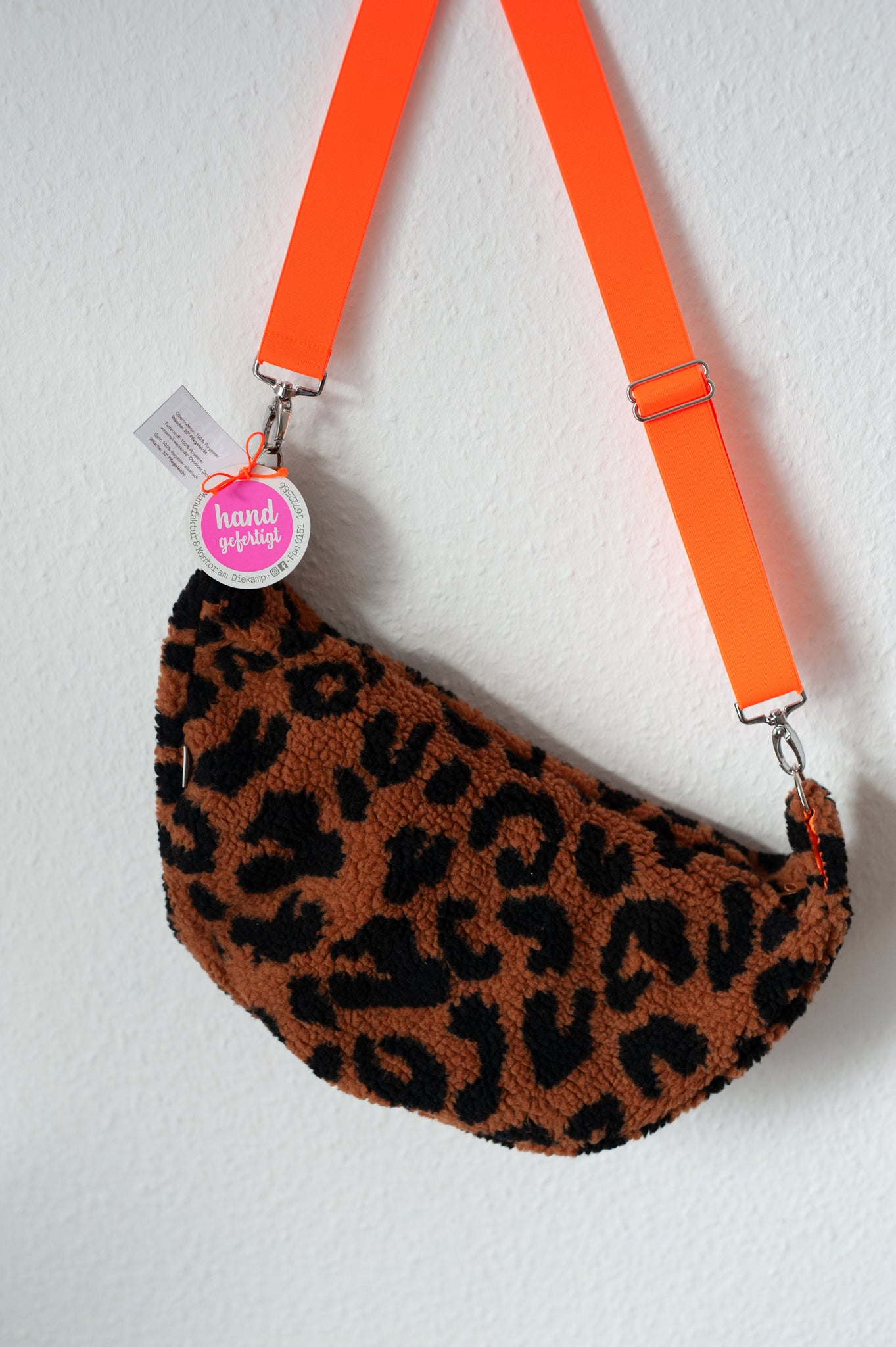 CROSSBODY BAG - LEO ZIMT + NEON ORANGE