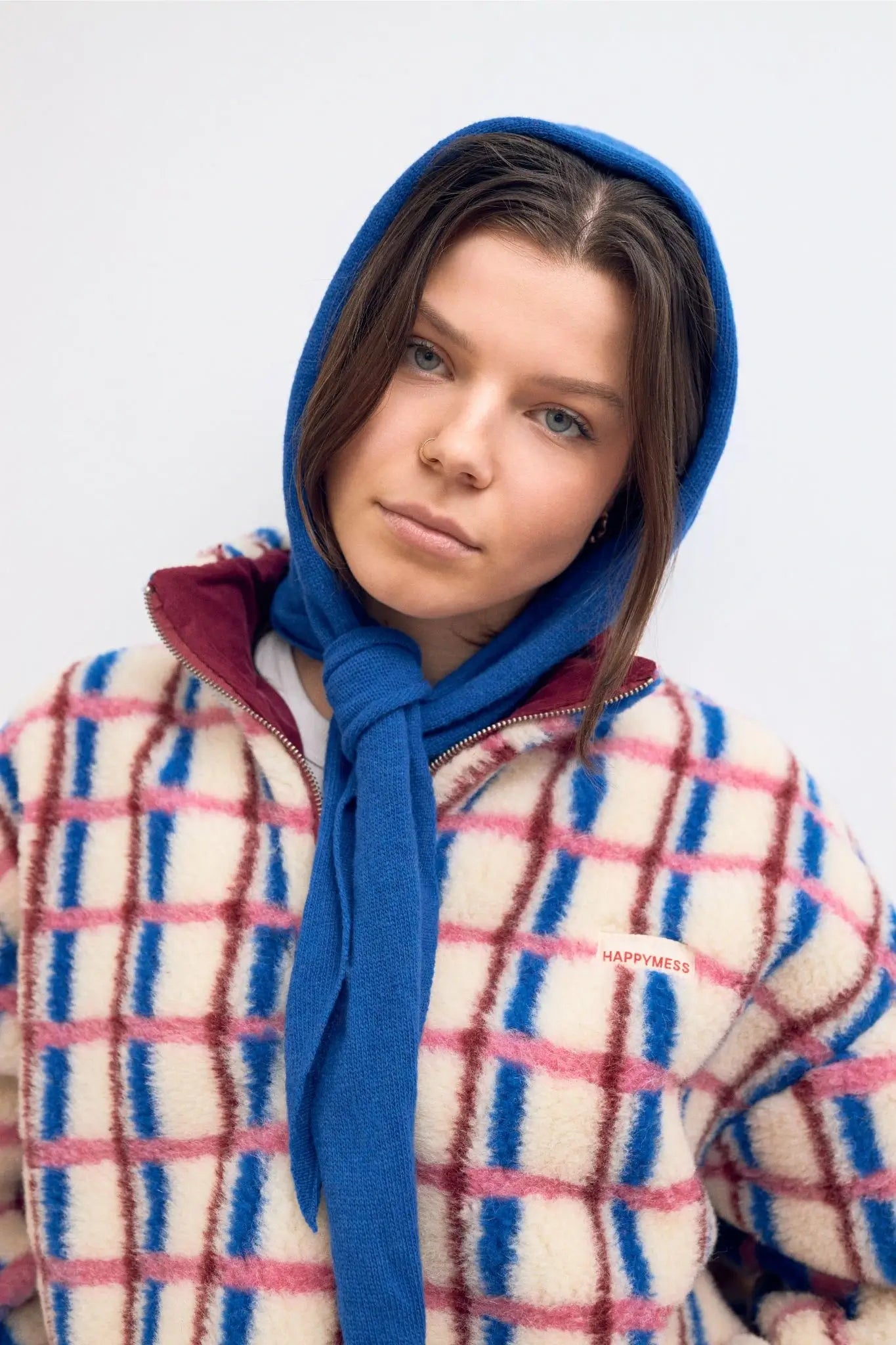 HALSTUCH AUS WOLLE - ROYAL BLUE