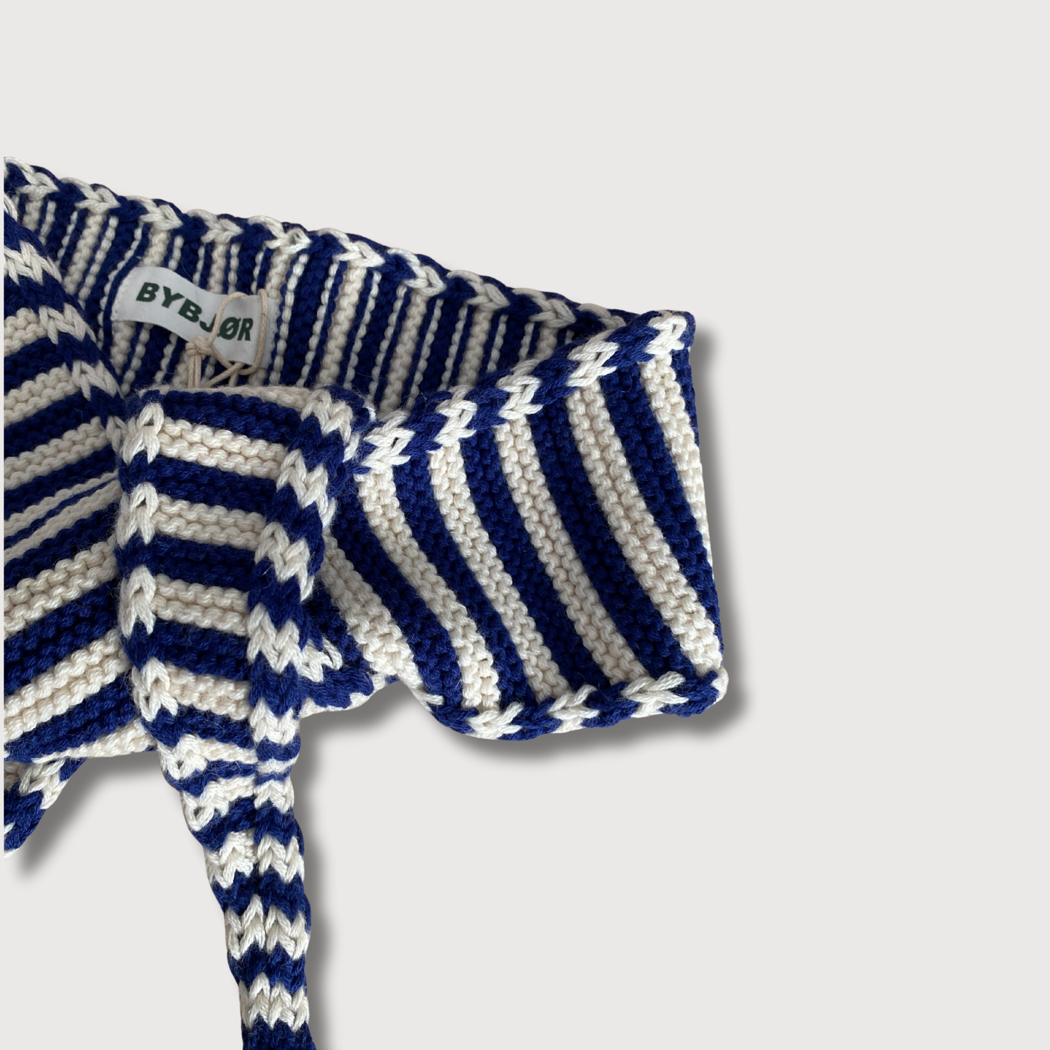 MINI SCARF - BLAU + CREME