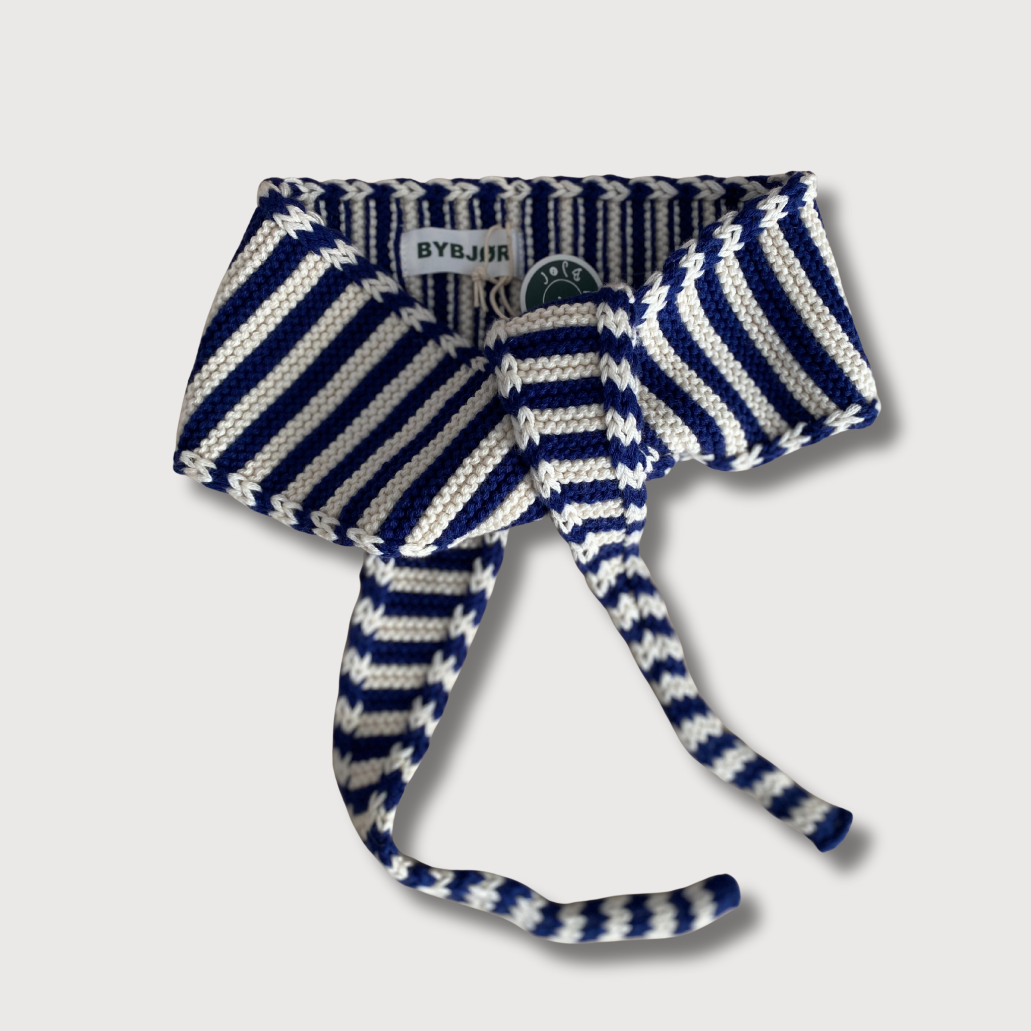 MINI SCARF - BLAU + CREME