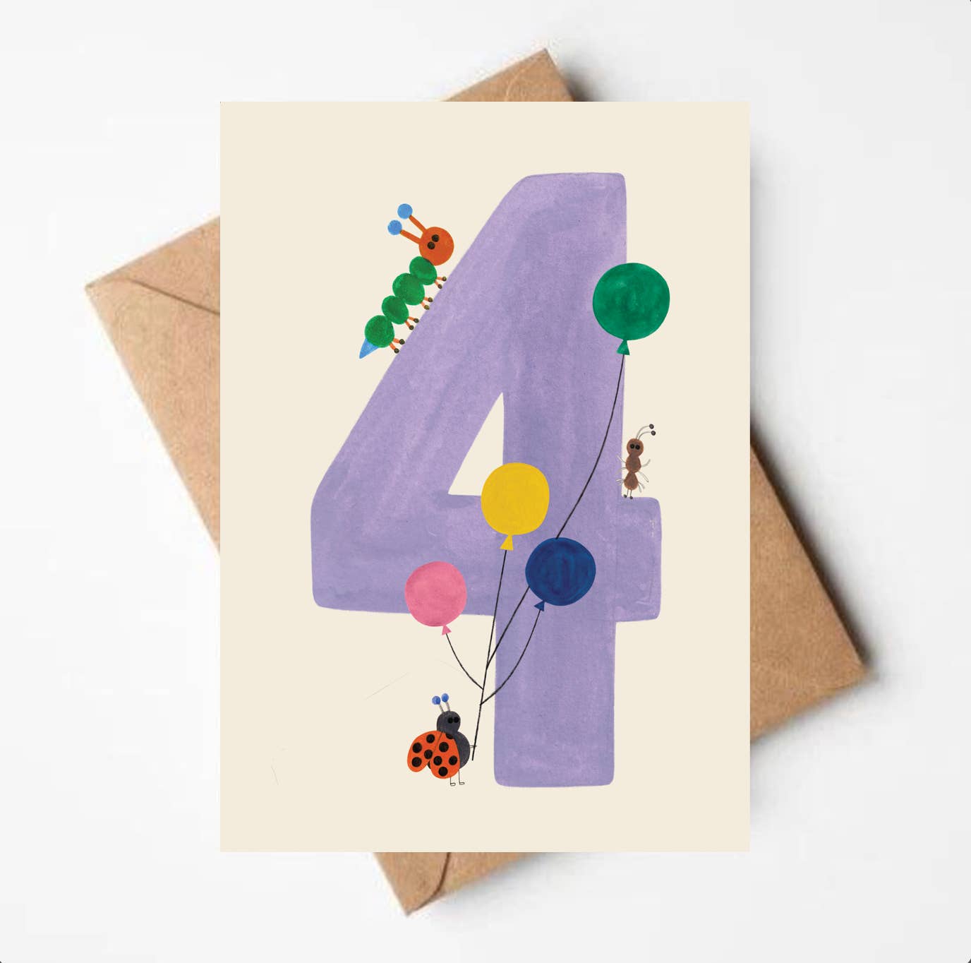 BIRTHDAY KARTE - VIER