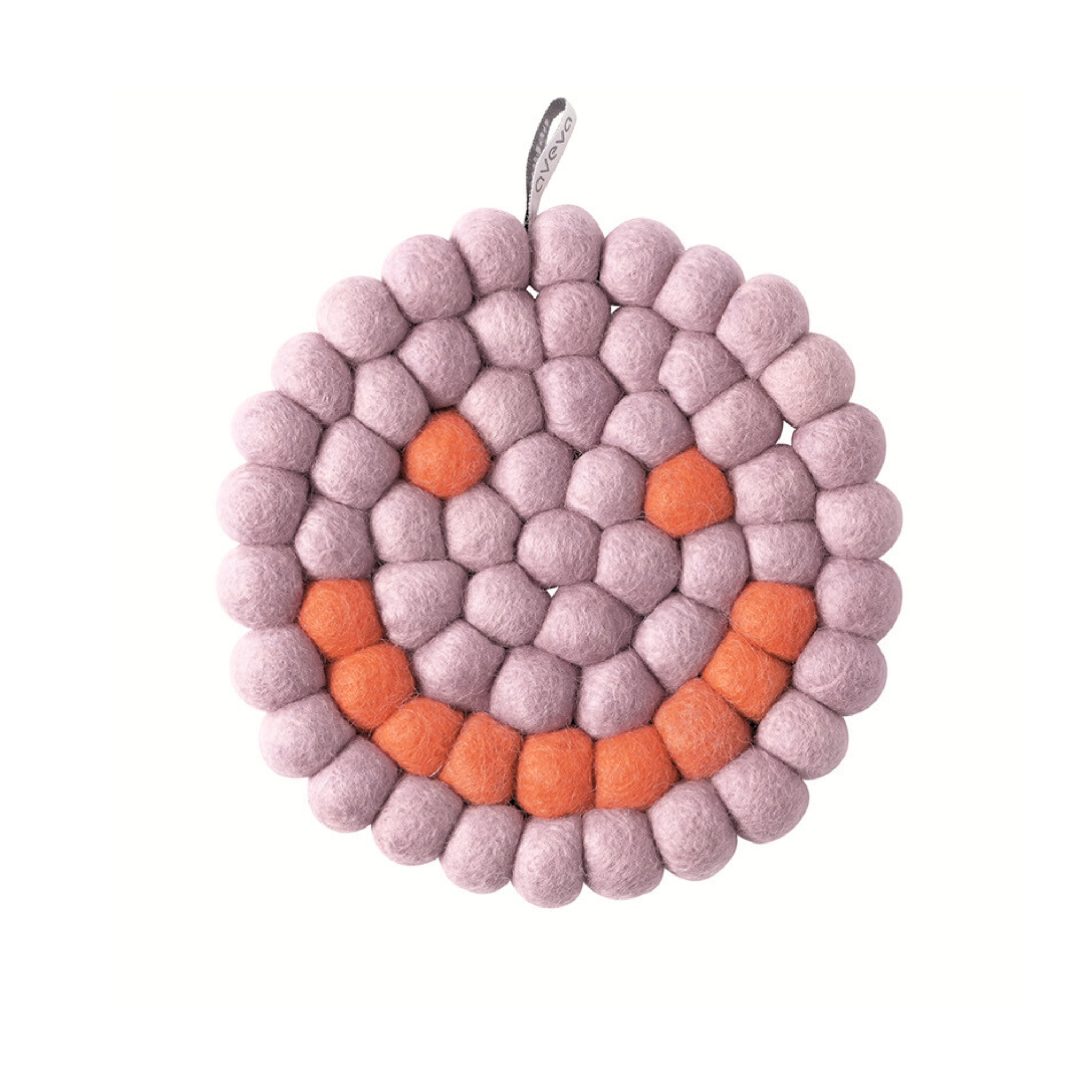 TOPFUNTERSETZER - RUND - SMILE - RASPBERRY