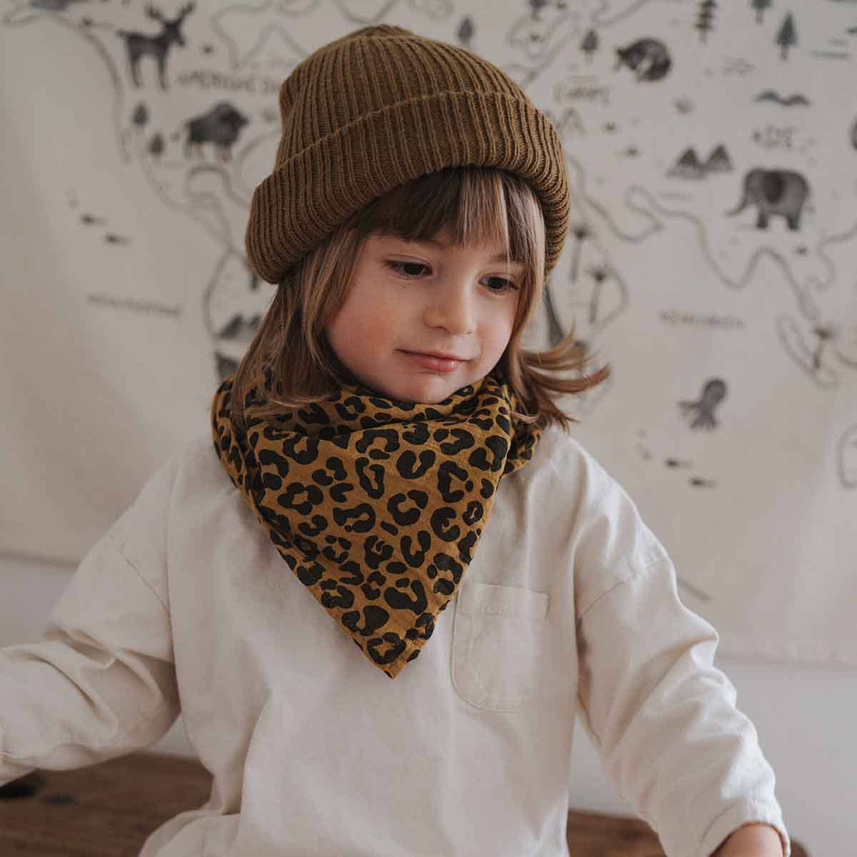 HALSTUCH - LEO + KARAMELL 110x110