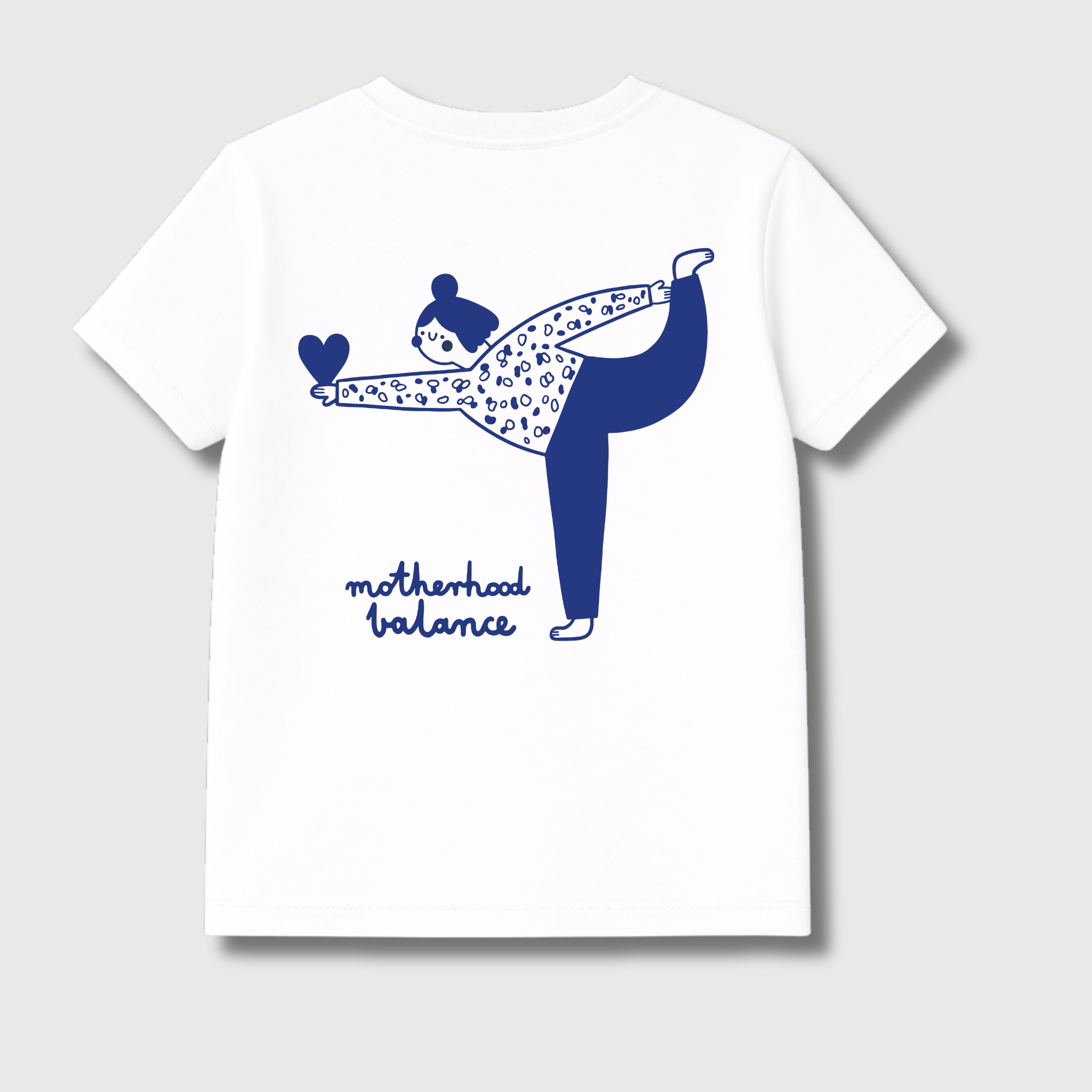 PRE ORDER - BIG MOTHERHOOD BALANCE AUF WEIß - ERWACHSENEN T-SHIRT