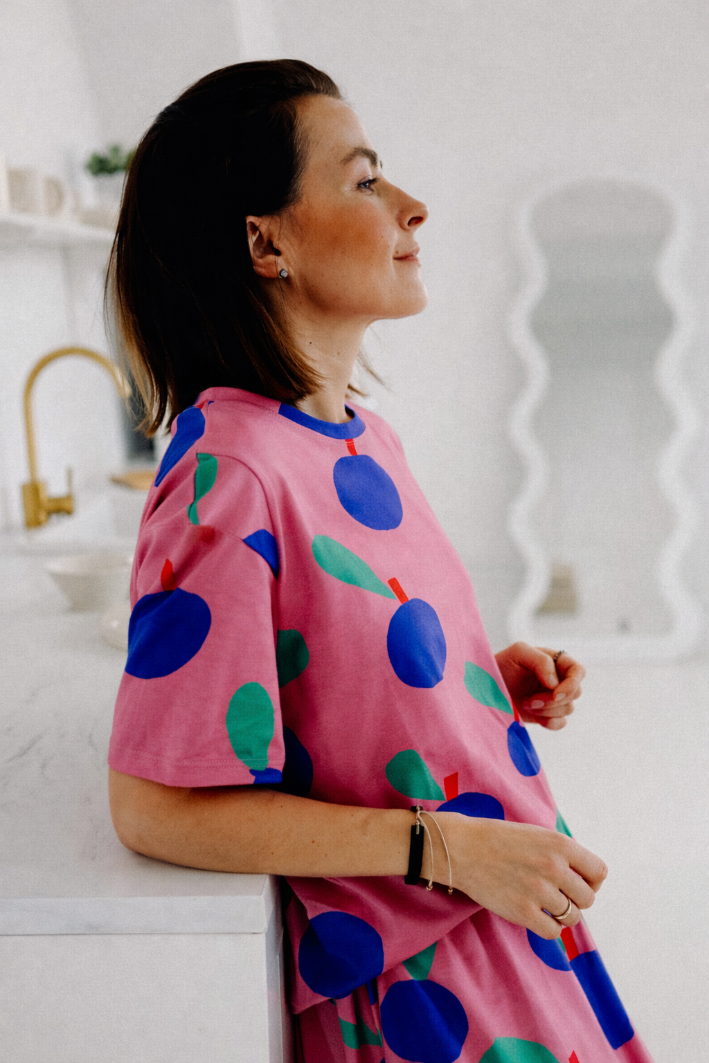 BLUE APPLE - BOXY T-SHIRT