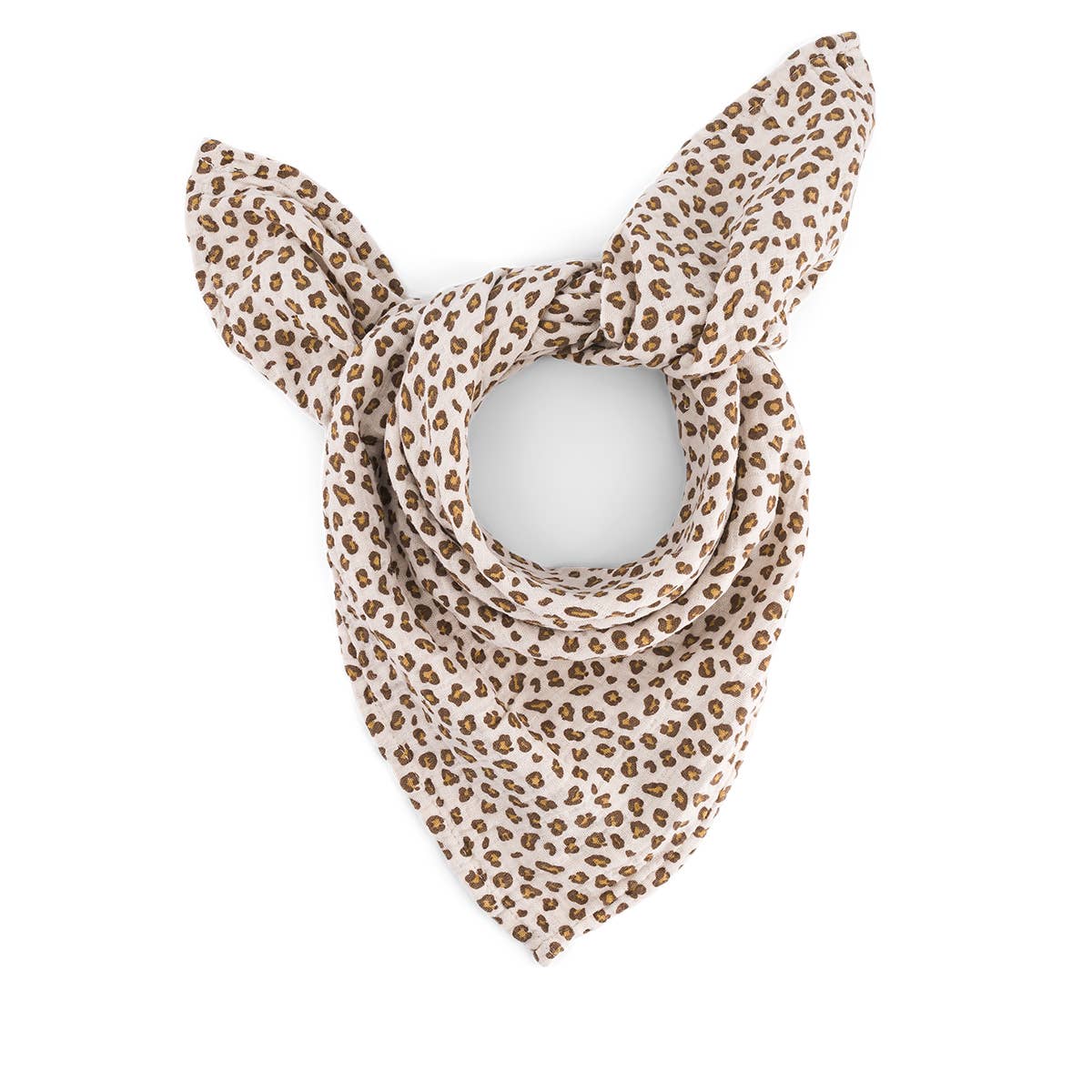 HALSTUCH - MINI LEOPARD GREIGE 110x110