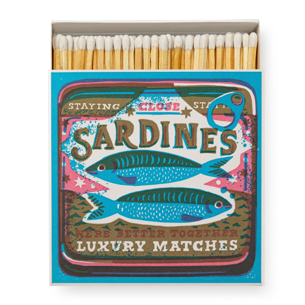 Better Together Sardinen | Quadratische Sicherheitsstreichhölzer