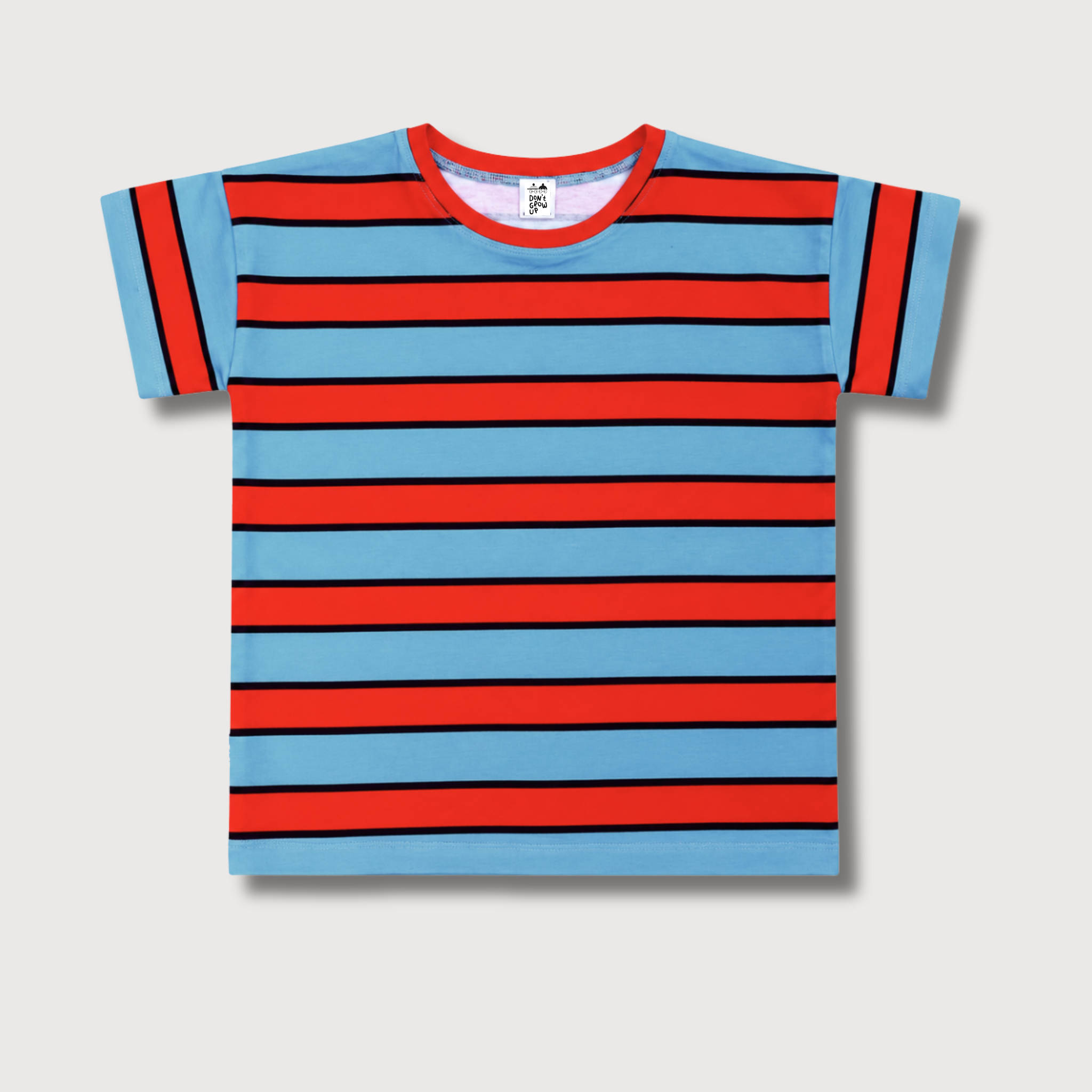 CHERRY CLUB STRIPES - KINDER OVERSIZED SHIRT