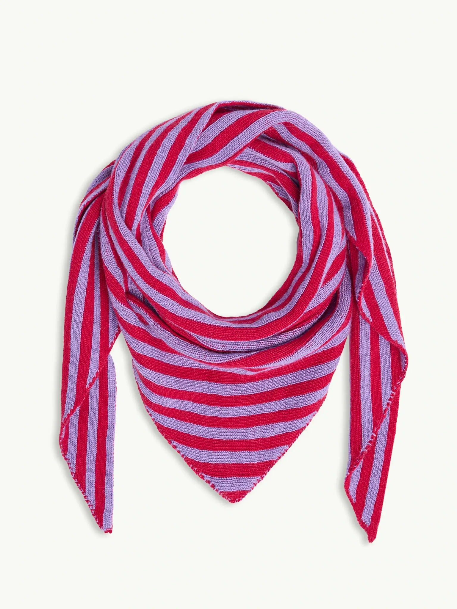 HALSTUCH AUS WOLLE - STREIFEN BERRY BLOOM