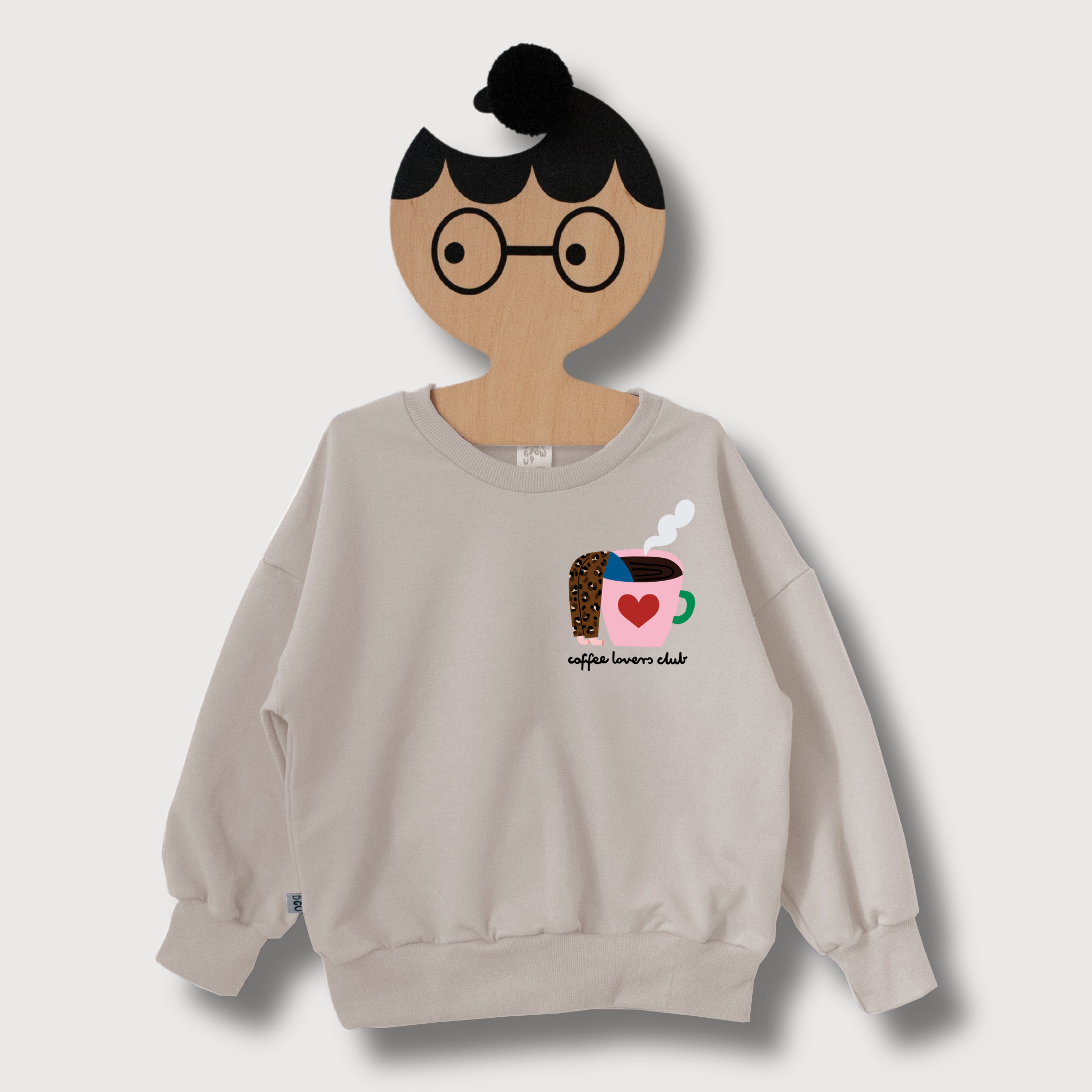 PRE ORDER - COFFEE LOVER AUF CREME - ERWACHSENEN SWEATSHIRT