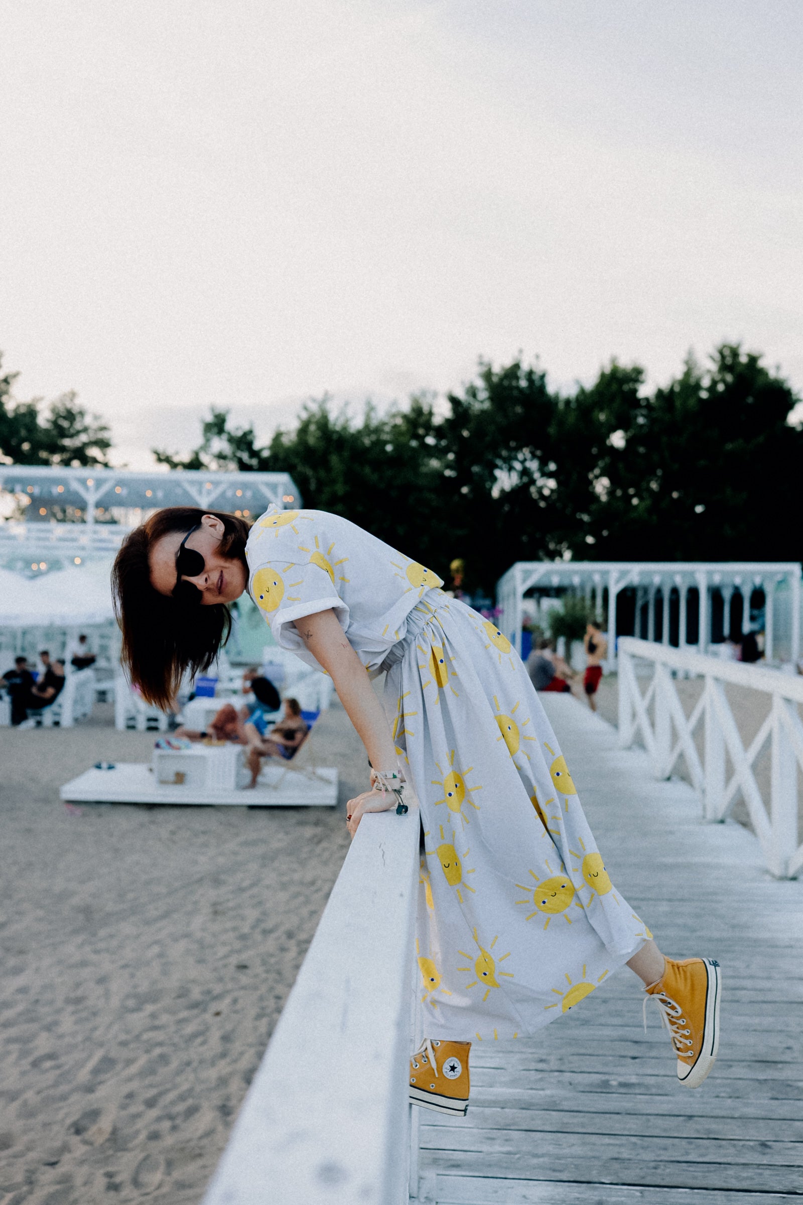 SONNE ALL OVER PRINT- BOXY T-SHIRT ( LIEFERUNG CA. 14 TAGE)