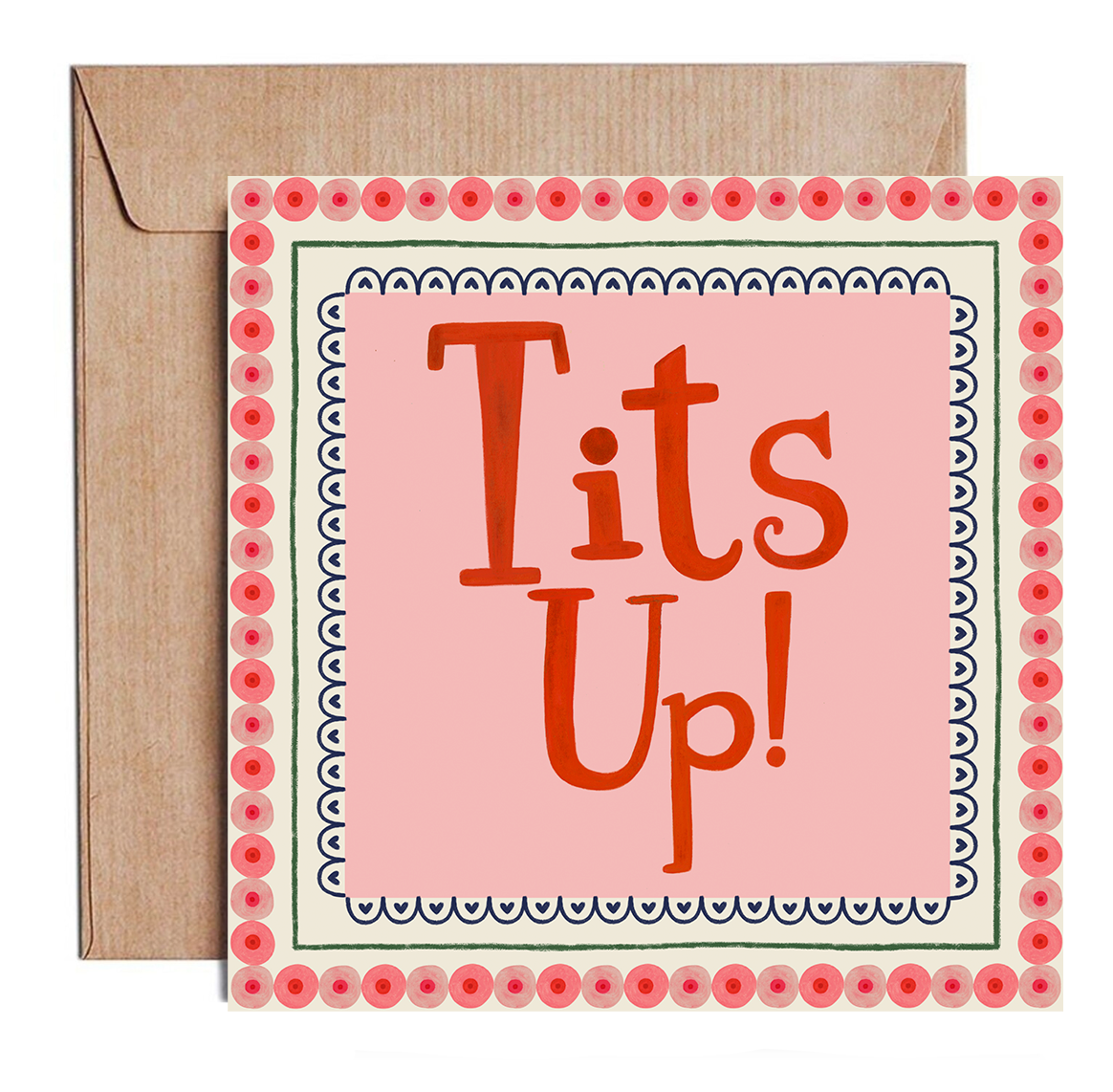 TITS UP - Karte + Umschlag