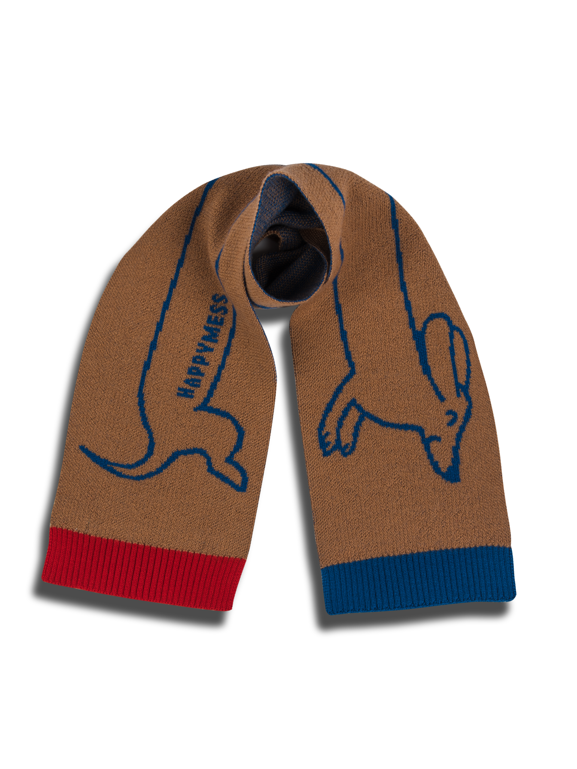 DACKEL SCHAL - 100% WOLLE