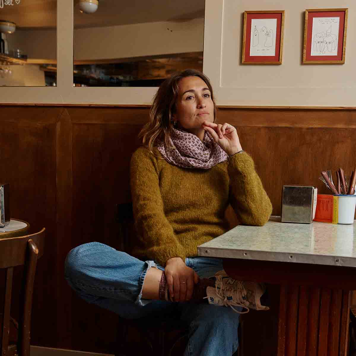 HALSTUCH - MINI LEO + LILA 110x110