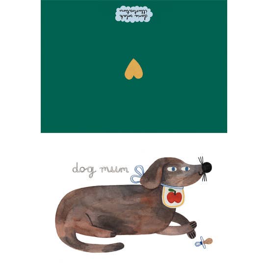 DOG MUM - KARTE + UMSCHLAG