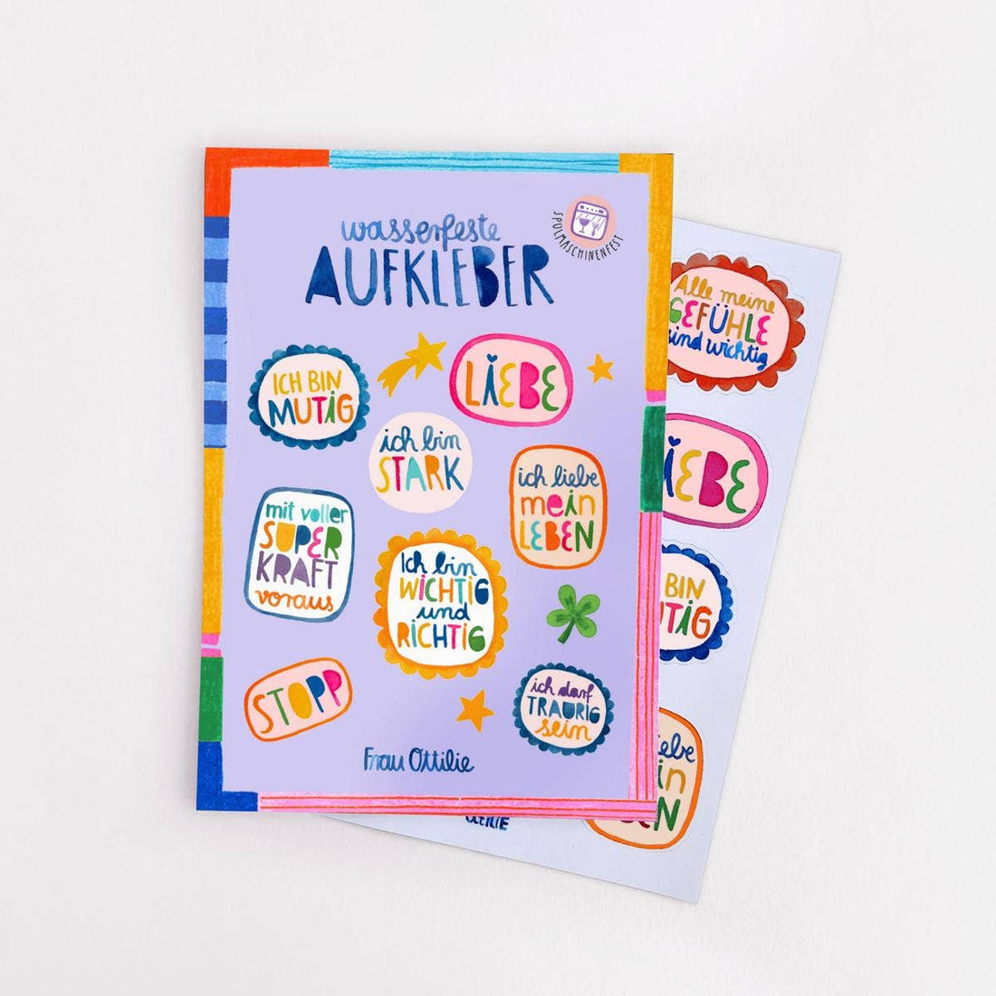 Spülmaschinenfeste Sticker AFFIRMATIONEN