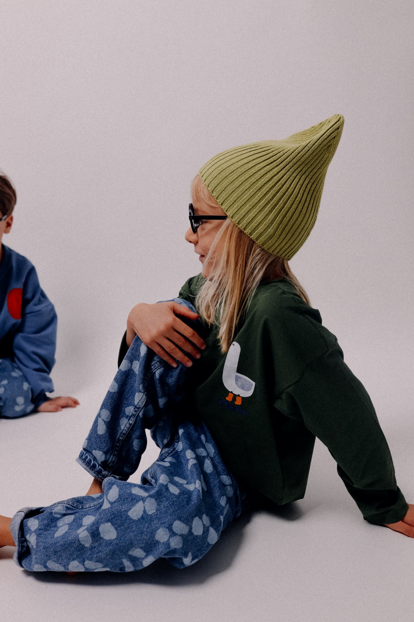 GANS AUF GRÜN OVERSIZED LONGSLEEVE ( LIEFERUNG CA. 14 TAGE)