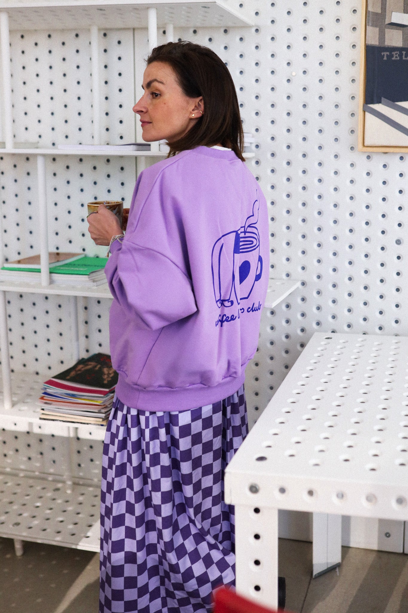 SCHACHBRETT LILA - ERWACHSENEN ROCK