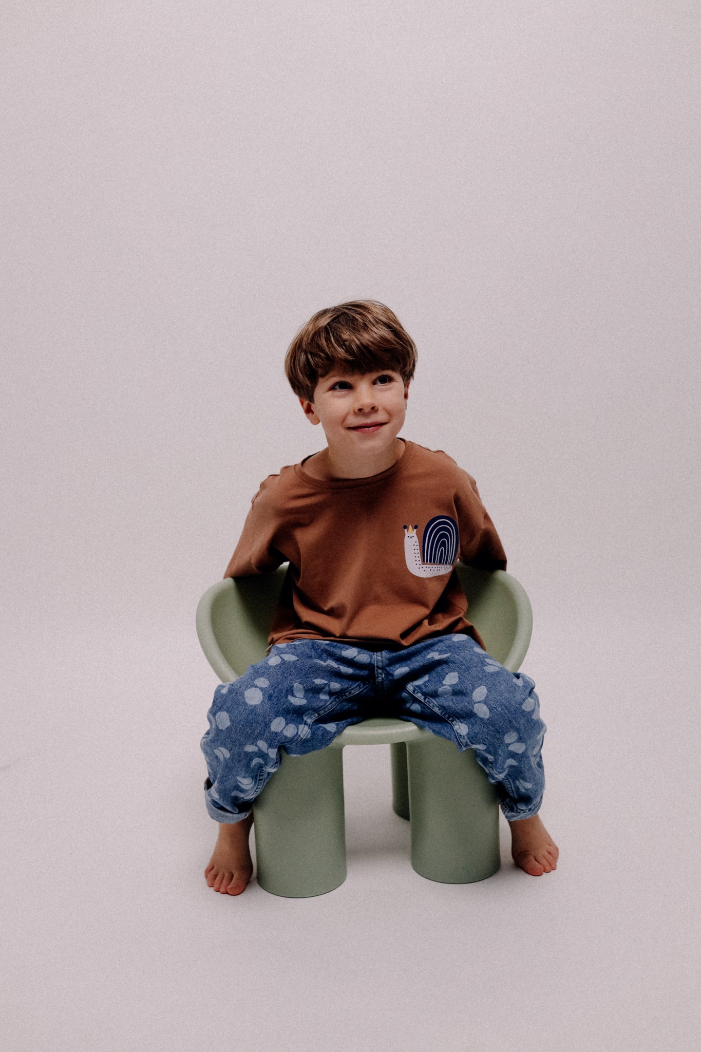 SCHNECKE AUF ZIMT OVERSIZED LONGSLEEVE ( LIEFERUNG CA. 14 TAGE)