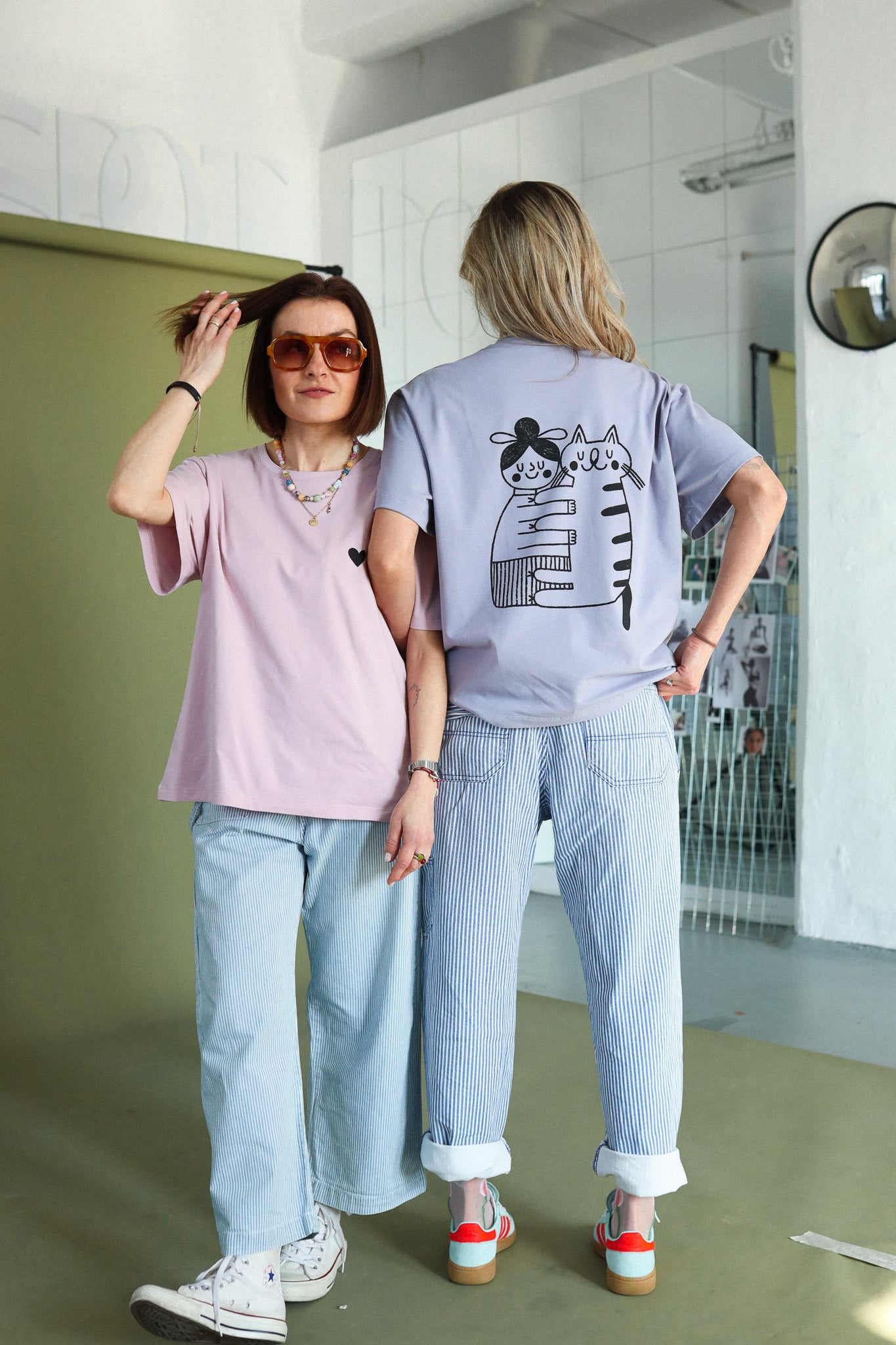 CAT LOVER - BOXY T-SHIRT - LILAGRAU