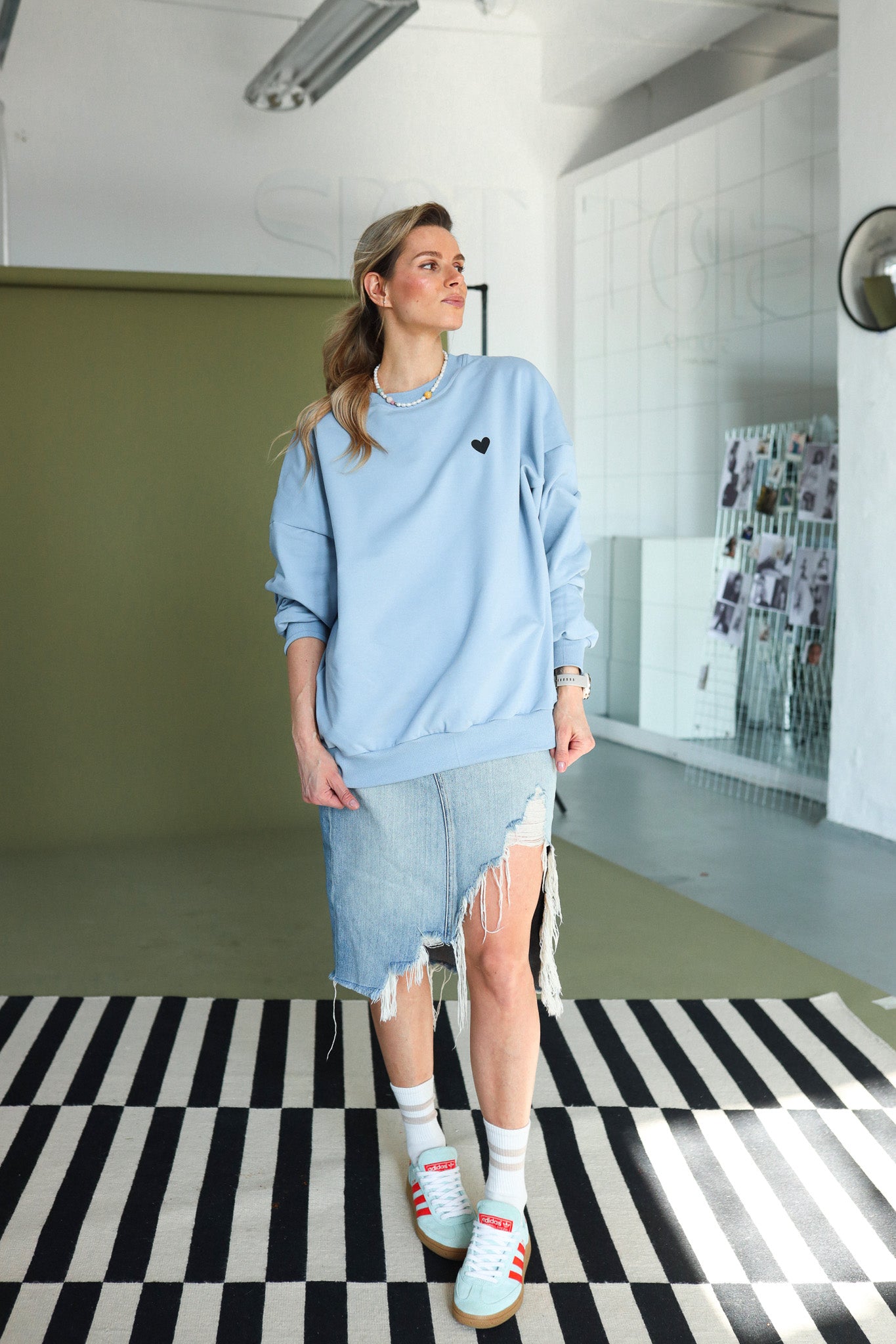 CAT LOVER - SWEATSHIRT - HELLBLAU