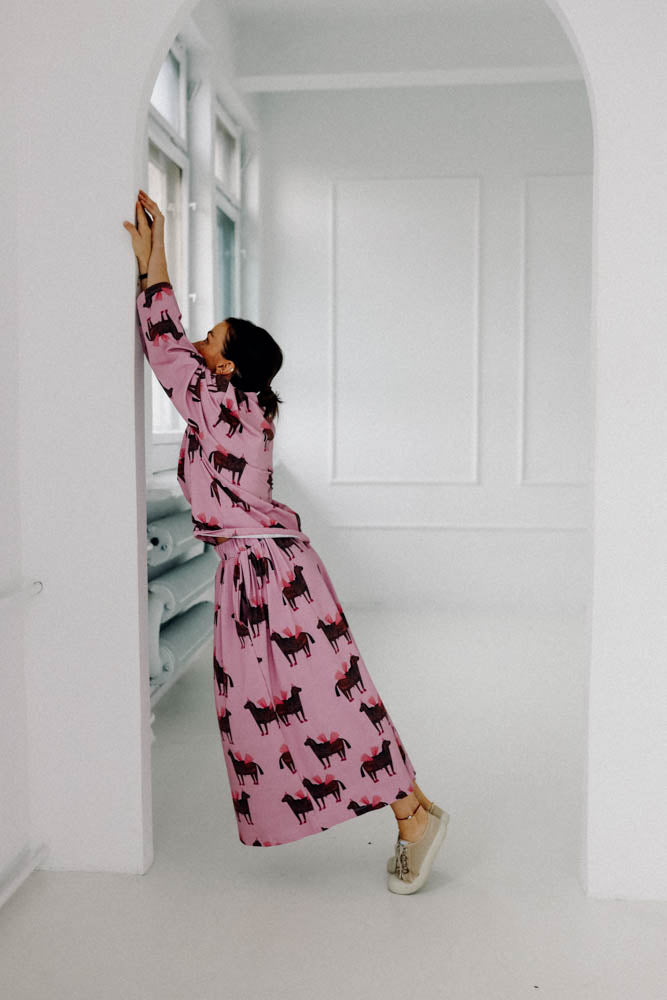 PFERDE AUF ROSA - ERWACHSENEN ROCK